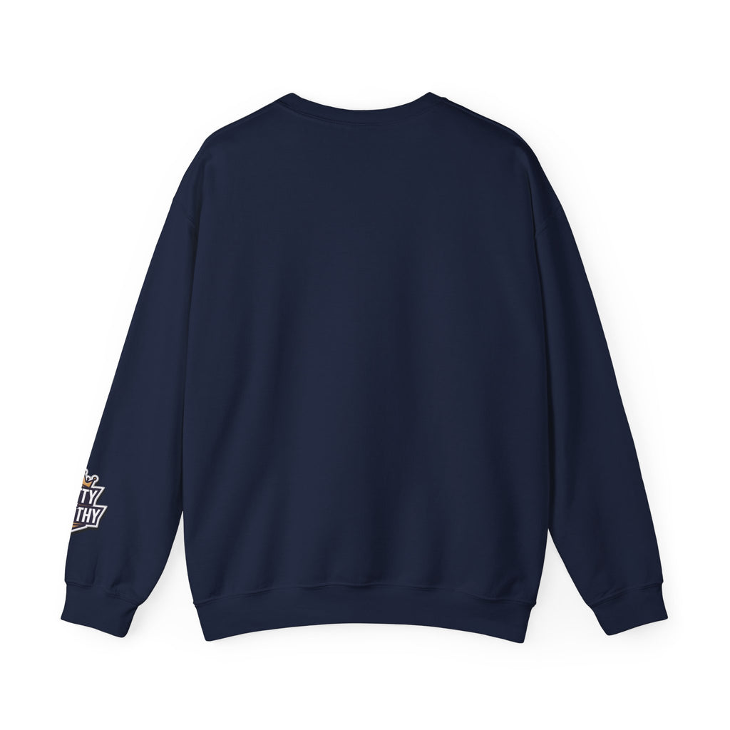 Crewneck Sweatshirt — "I'm Not Lucky, It's Called Favor" Inspirational Graphic