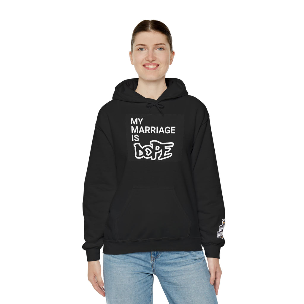 My Marriage Is Dope Hoodie — Funny Couples Graphic Pullover