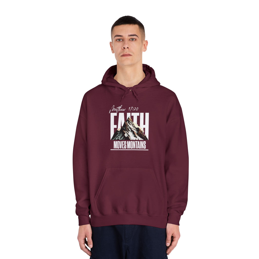 Faith Moves Mountains Hoodie — Inspirational Christian Pullover