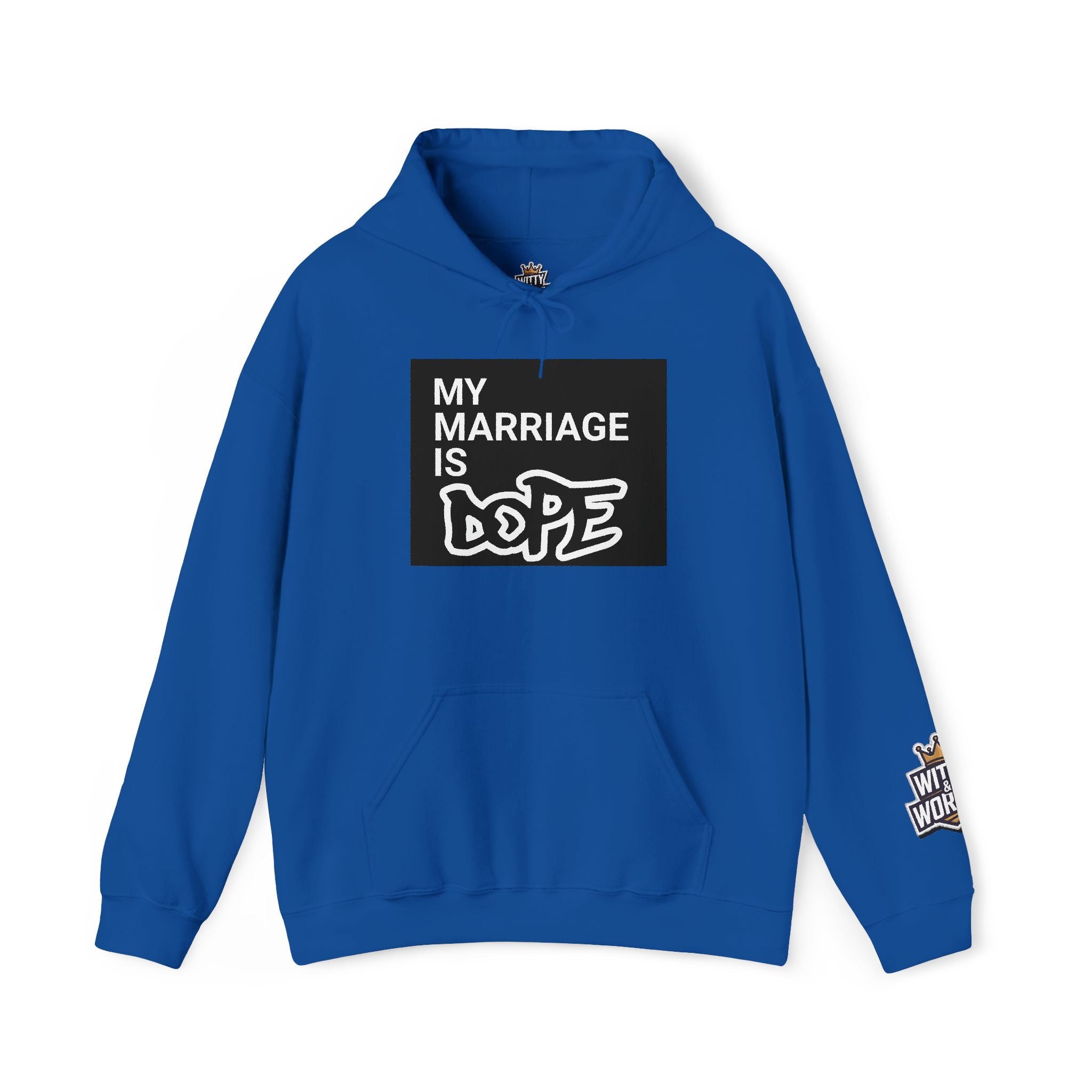 My Marriage Is Dope Hoodie — Funny Couples Graphic Pullover