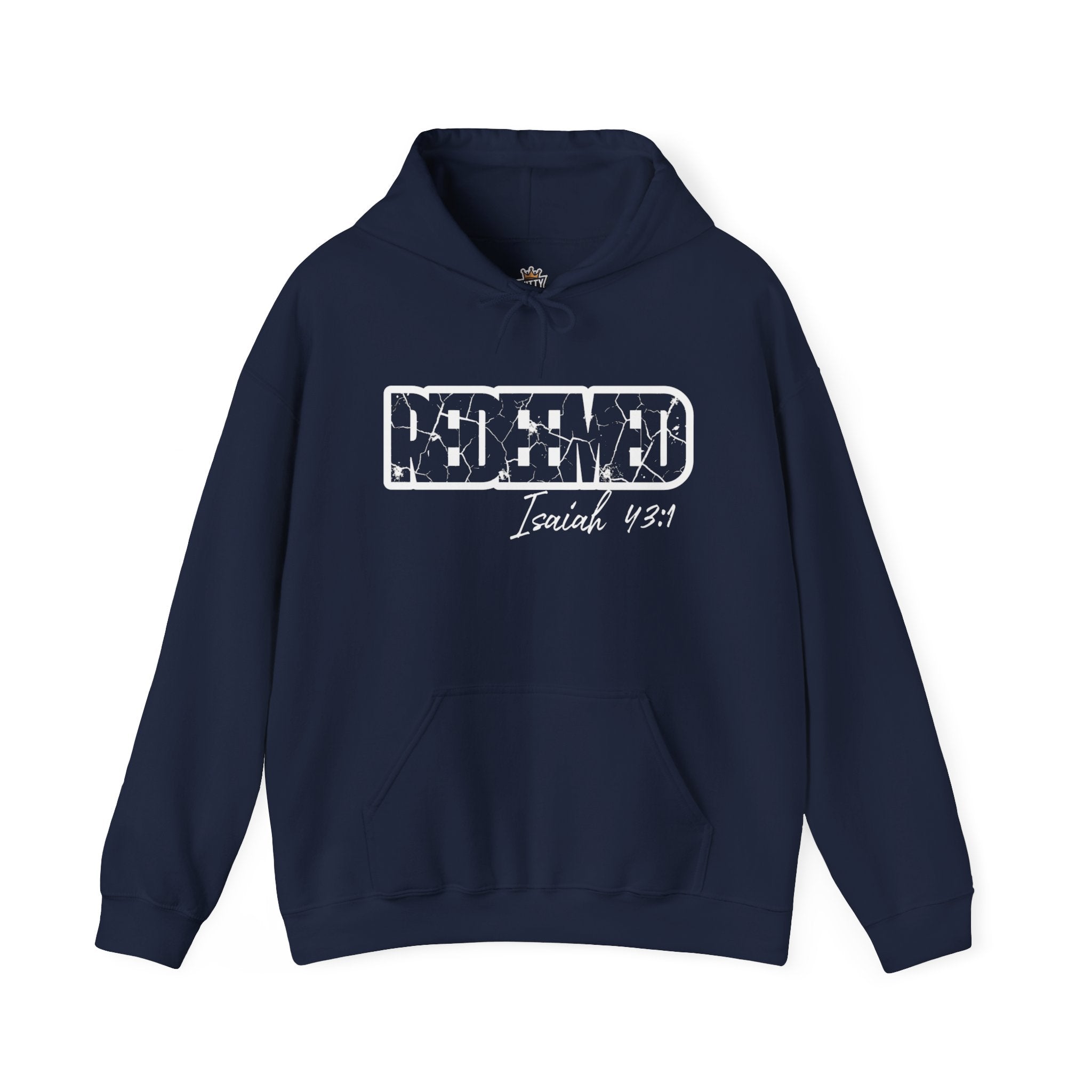 Redeemed Hoodie - Isaiah 43:1 Christian Faith Pullover