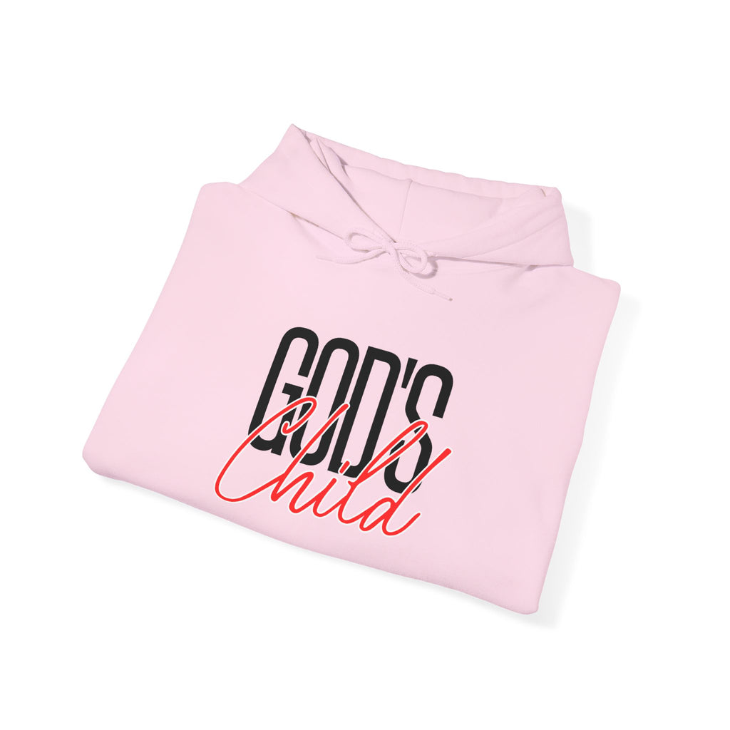 Child Script Hoodie — Cozy White Pullover with 'Child' Script Design