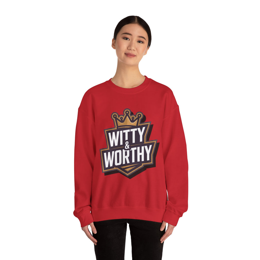 Witty & Worthy Crewneck Sweatshirt — Inspirational "Don't Conform" Christian Graphic Pullover