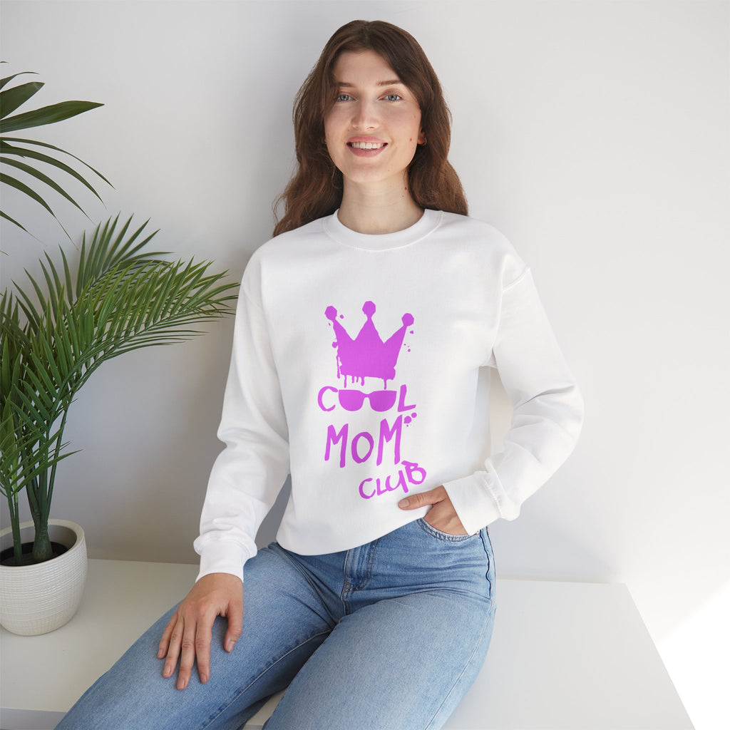 Cool Mom Club Sweatshirt — Mothers Crown & Shades Graphic Crewneck
