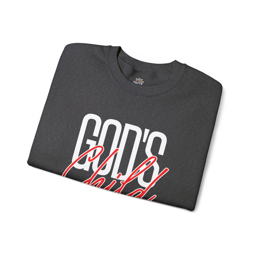 God's Wild Child Crewneck Sweatshirt — Christian Faith Graphic Pullover