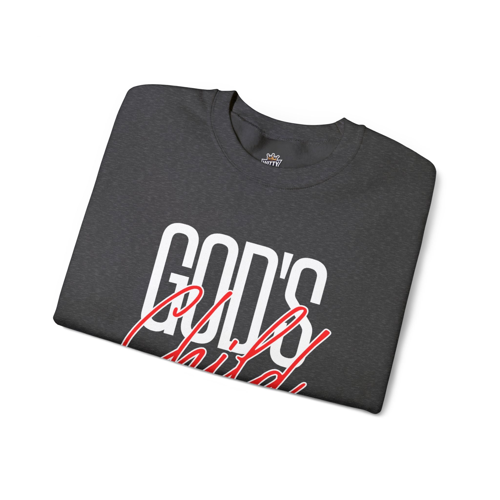 God's Wild Child Crewneck Sweatshirt — Christian Faith Graphic Pullover