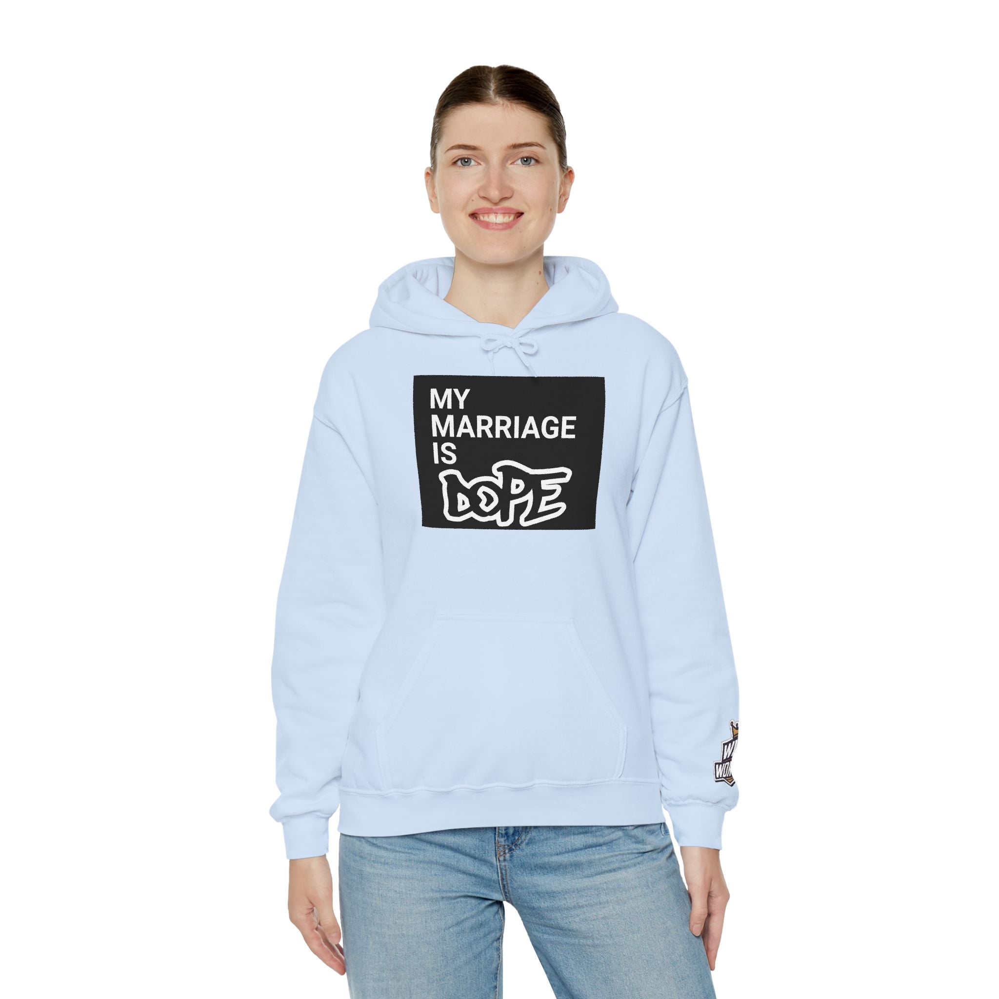 My Marriage Is Dope Hoodie — Funny Couples Graphic Pullover