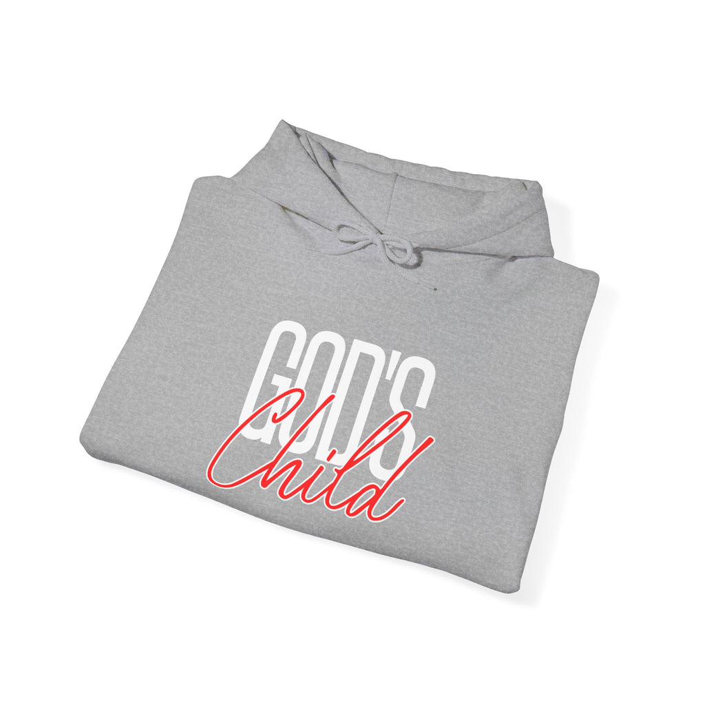Child Script Hoodie — Cozy White Pullover with 'Child' Script Design