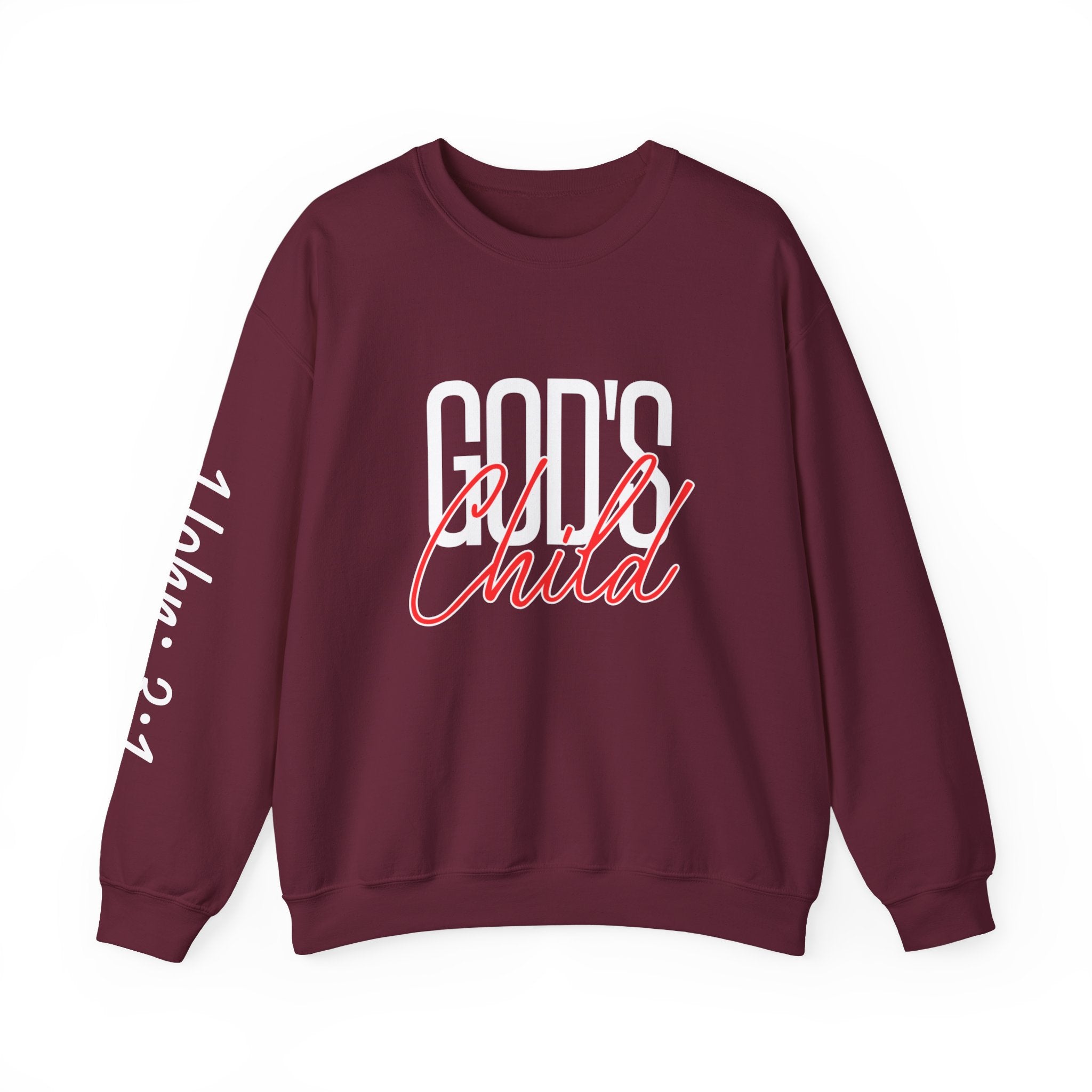 God's Wild Child Crewneck Sweatshirt — Christian Faith Graphic Pullover