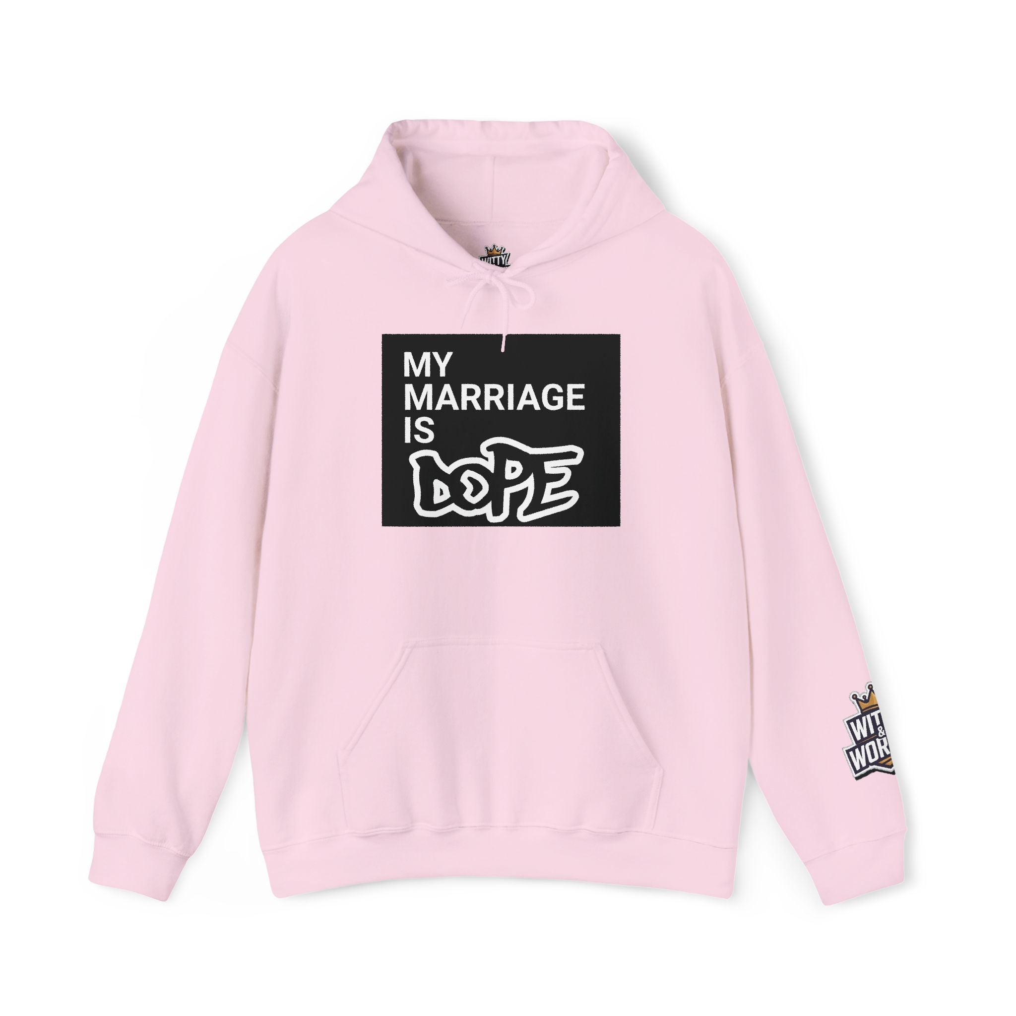 My Marriage Is Dope Hoodie — Funny Couples Graphic Pullover