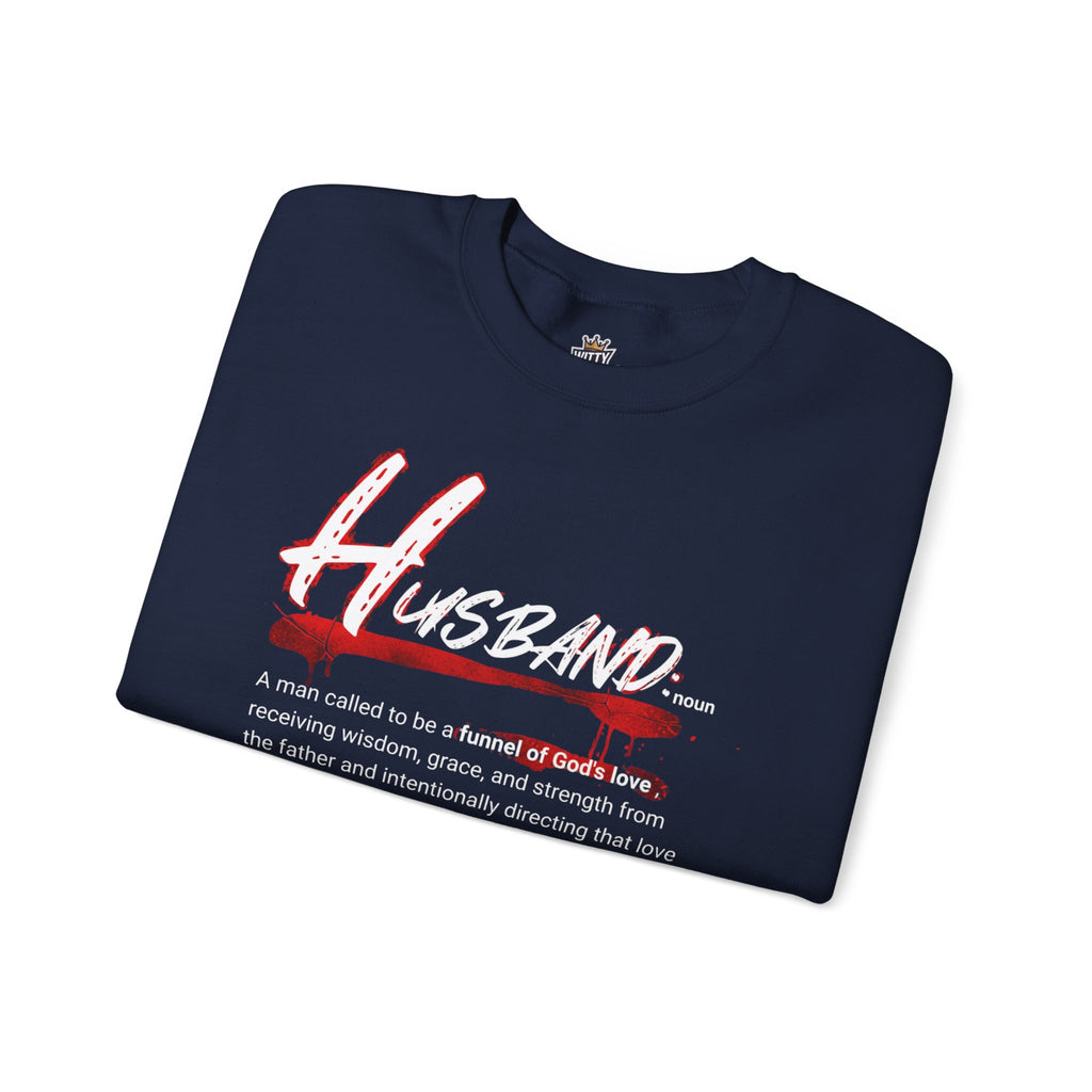 Husband Definition Crewneck Sweatshirt — Christian Marriage Gift