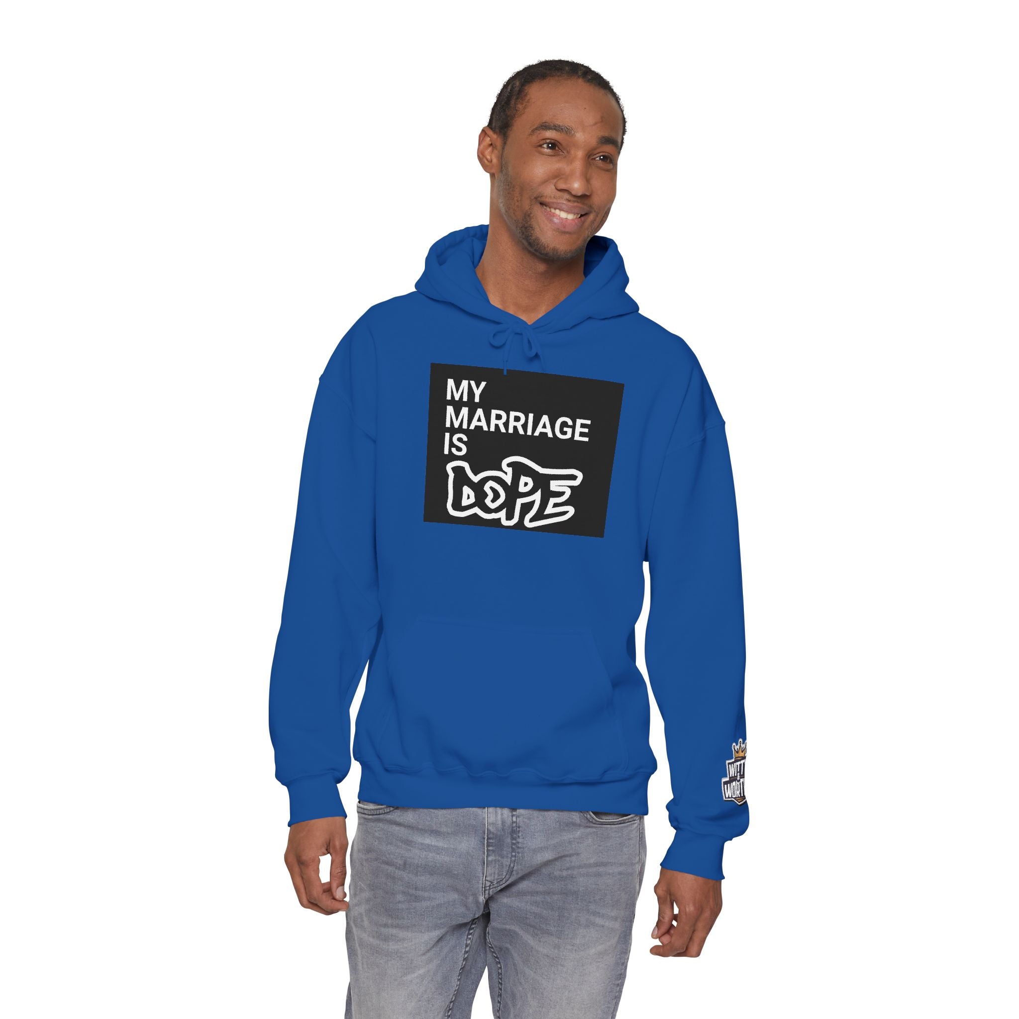 My Marriage Is Dope Hoodie — Funny Couples Graphic Pullover