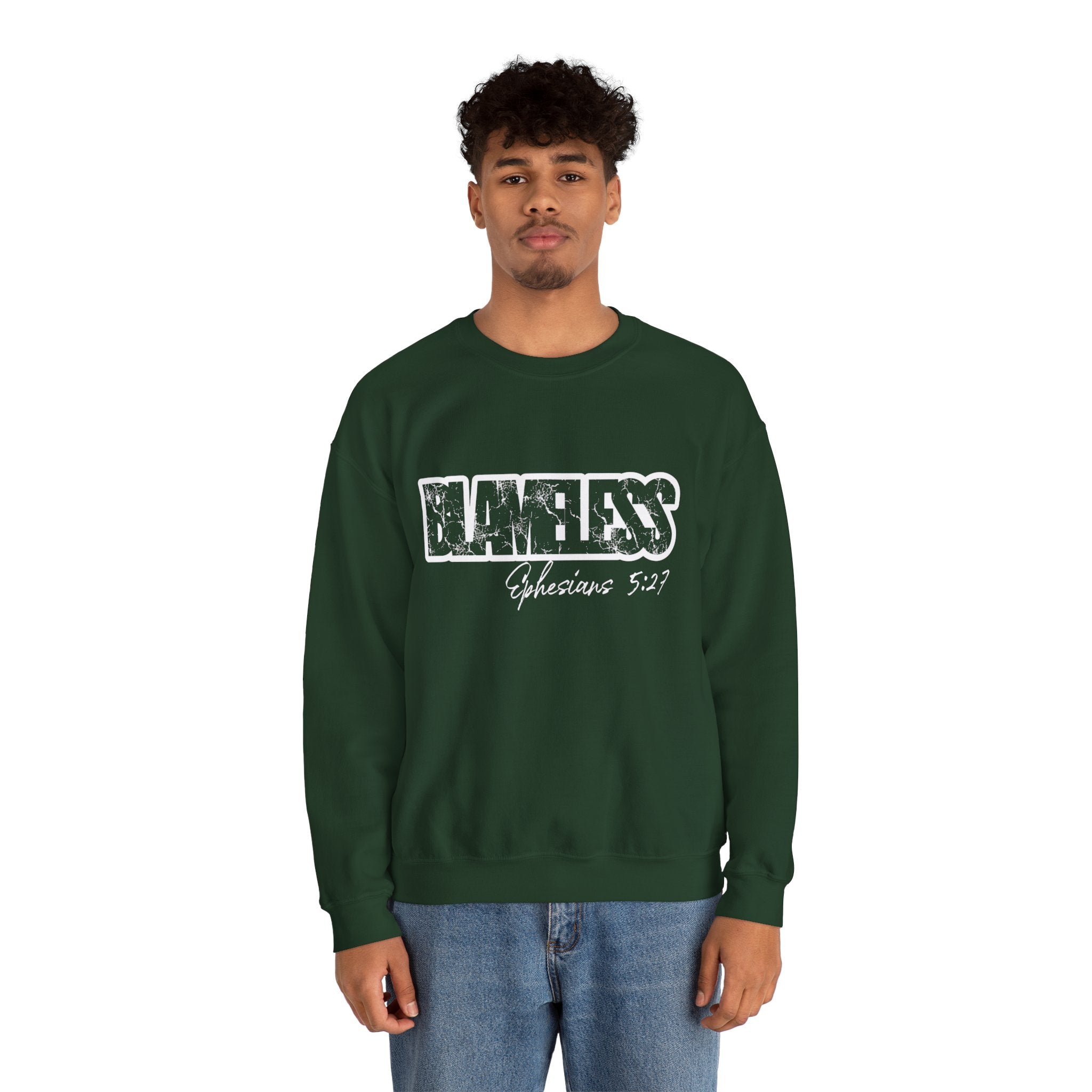 Blameless Crewneck Sweatshirt — Bold Graffiti Logo Pullover