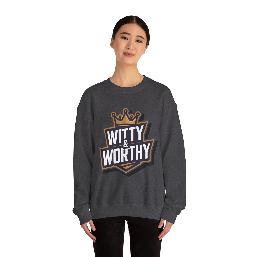 Witty & Worthy Crewneck Sweatshirt — Inspirational "Don't Conform" Christian Graphic Pullover