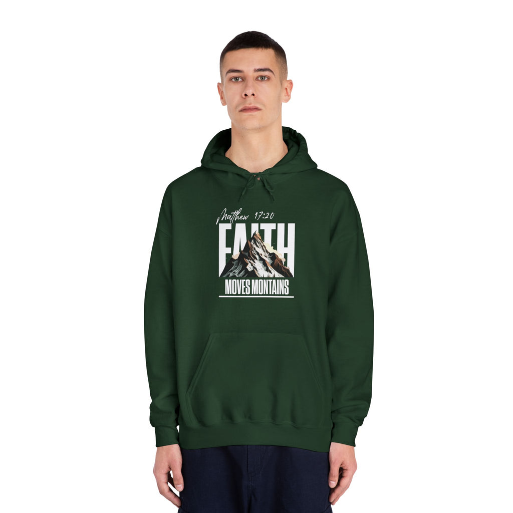 Faith Moves Mountains Hoodie — Inspirational Christian Pullover