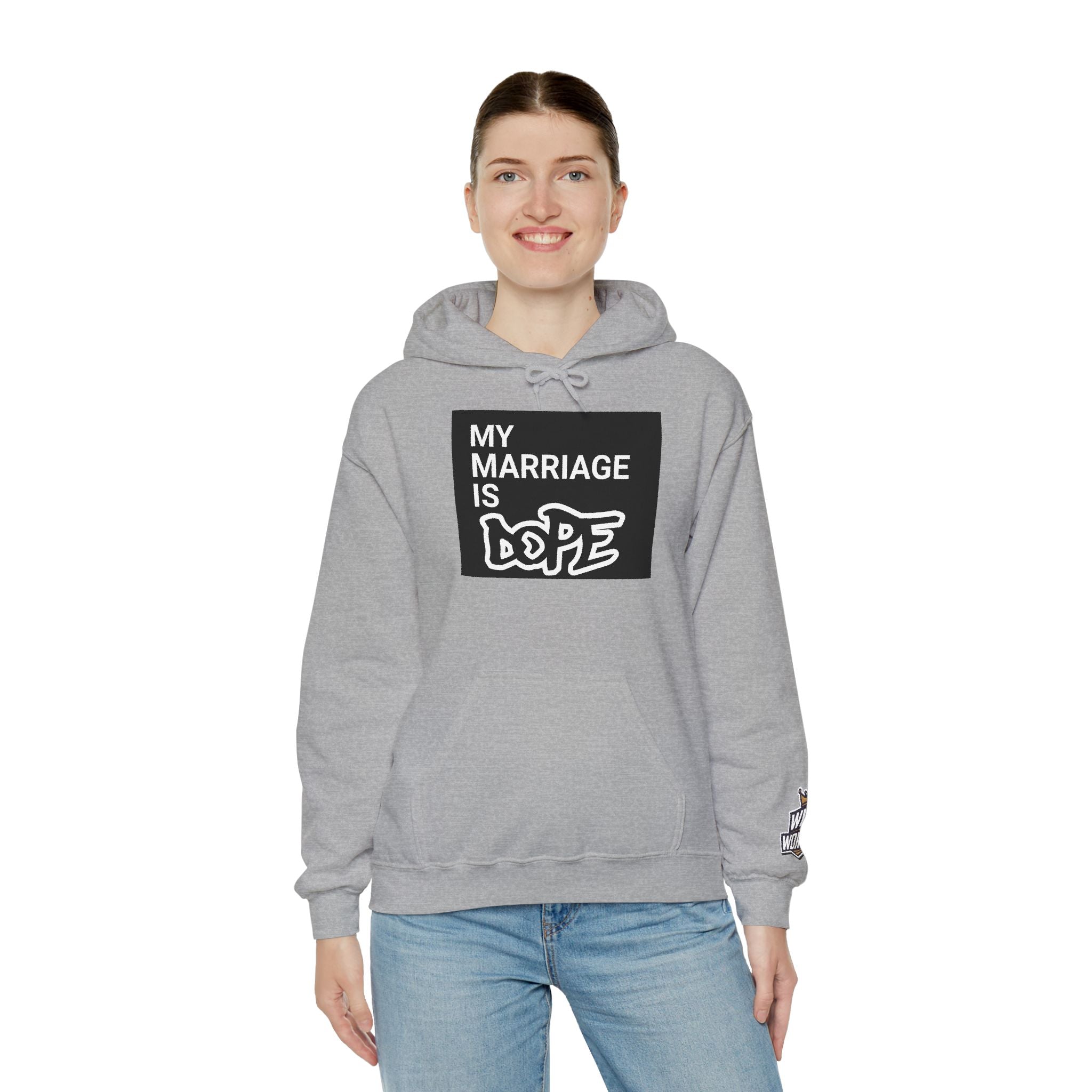 My Marriage Is Dope Hoodie — Funny Couples Graphic Pullover