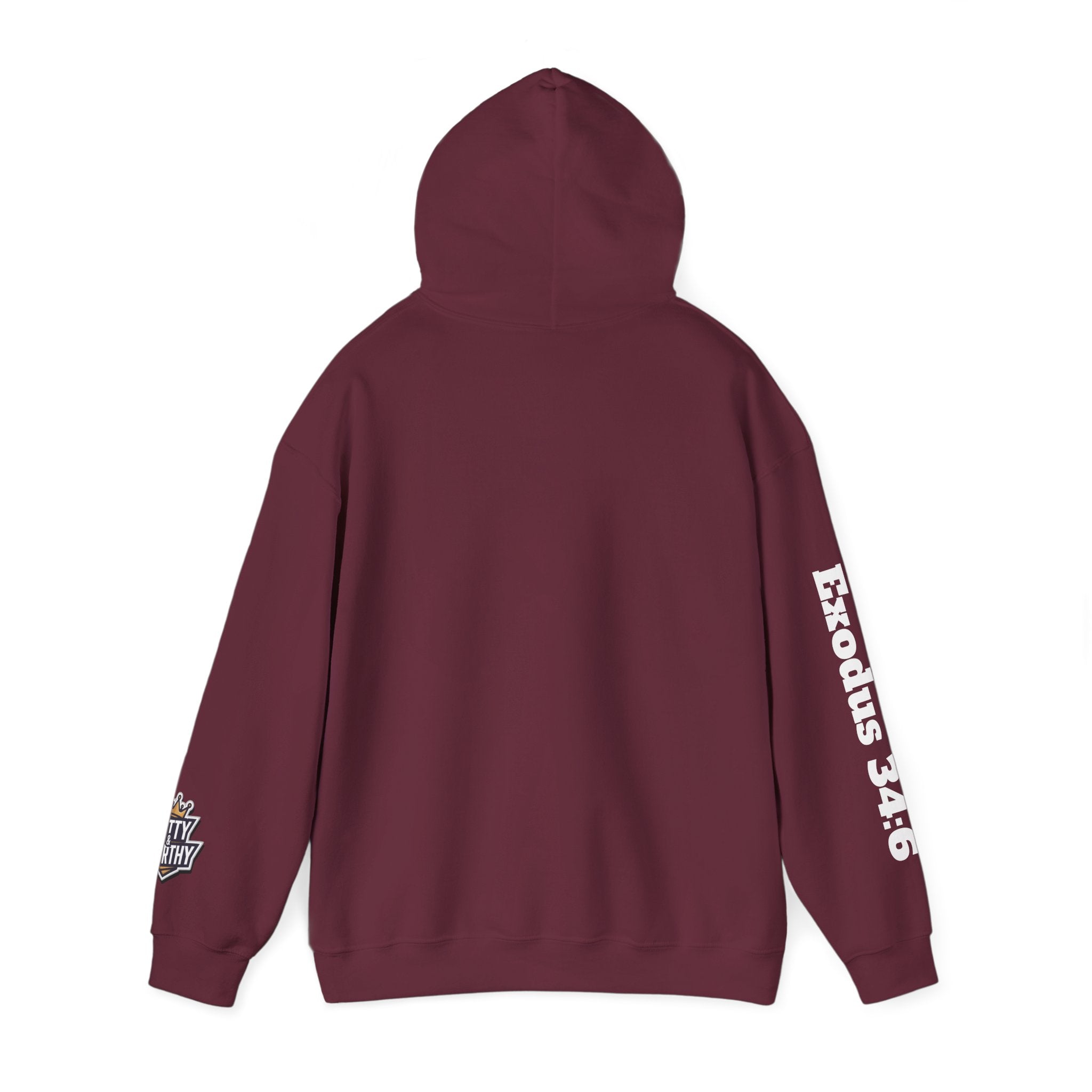 Hoodie — "God Is Good" Marble Script Pullover