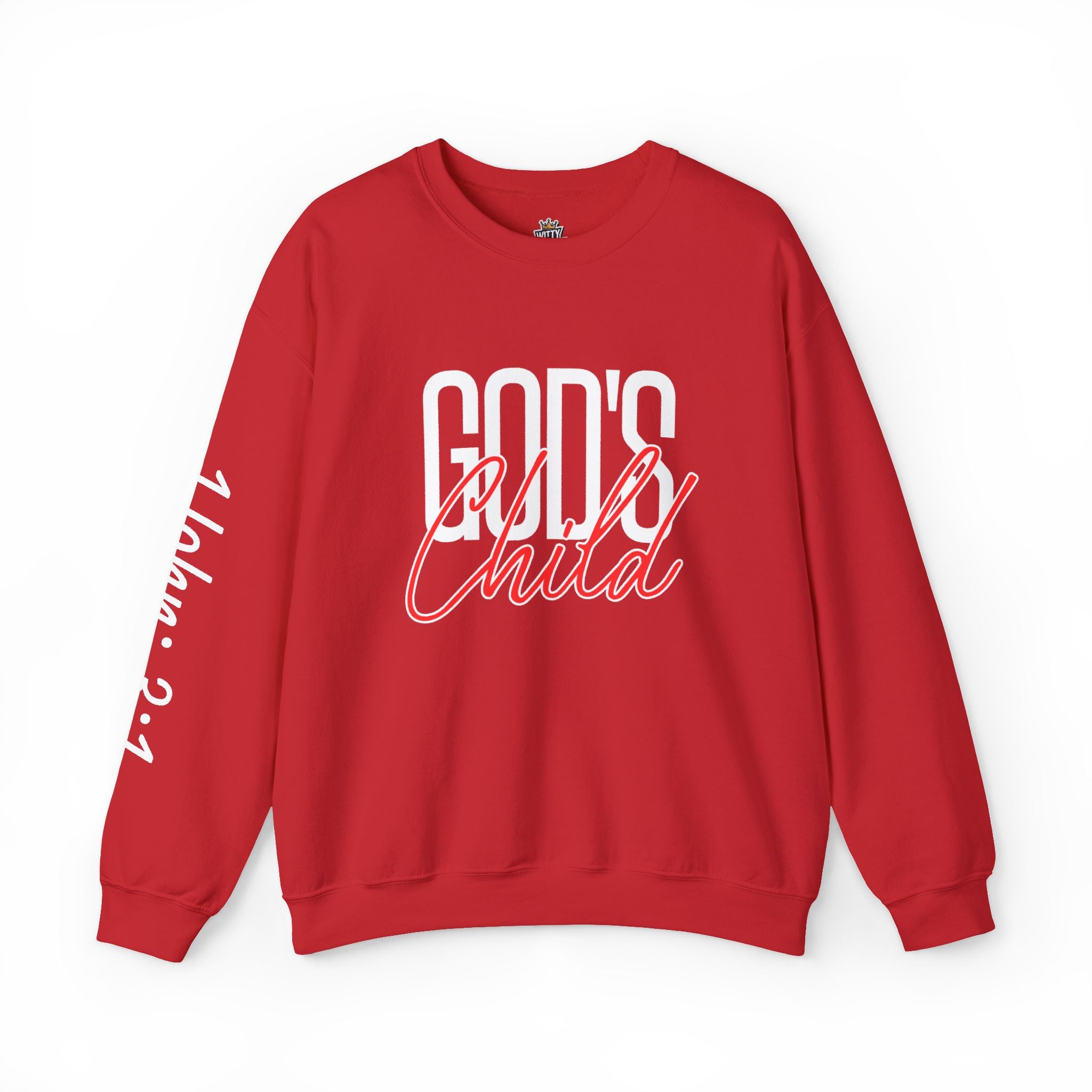 God's Wild Child Crewneck Sweatshirt — Christian Faith Graphic Pullover