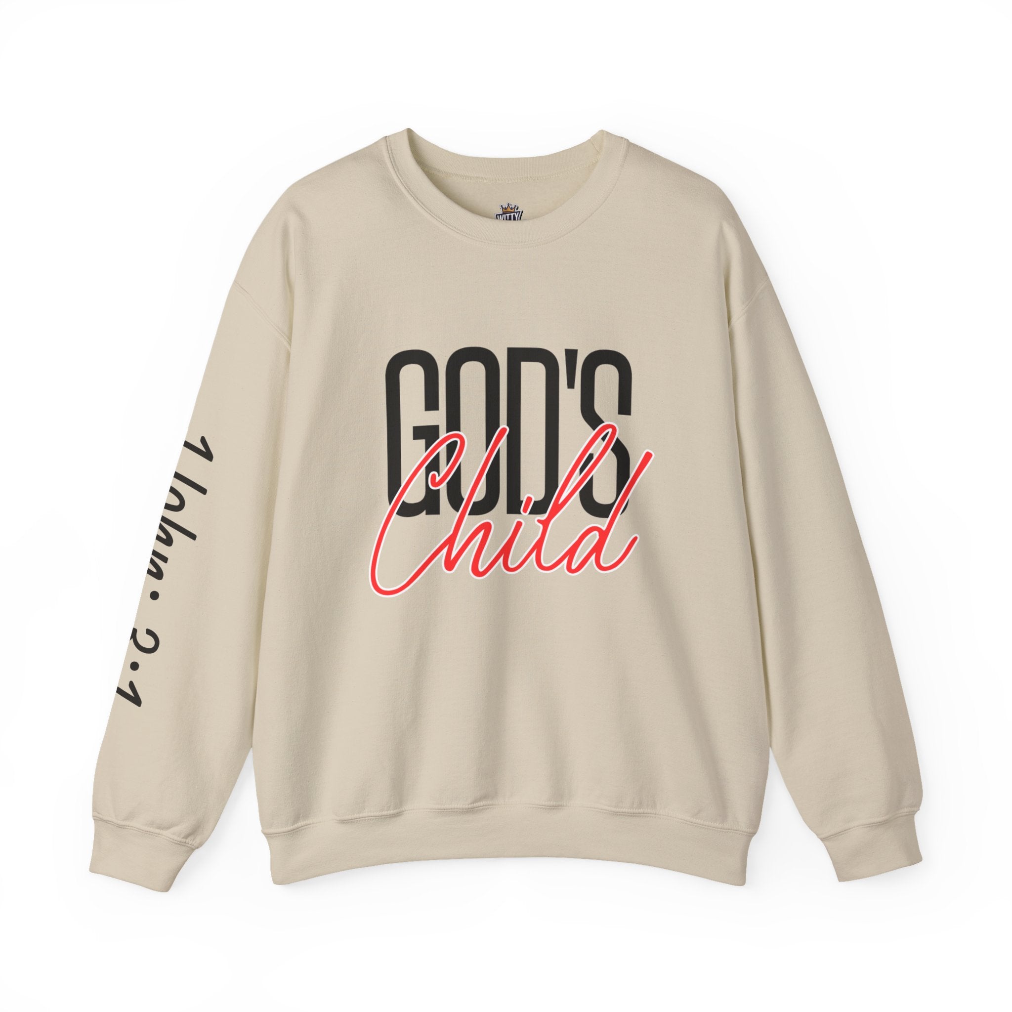 God's Wild Child Crewneck Sweatshirt — Christian Faith Graphic Pullover