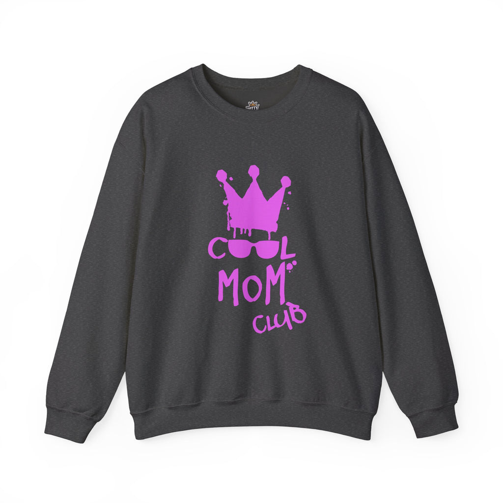 Cool Mom Club Sweatshirt — Mothers Crown & Shades Graphic Crewneck
