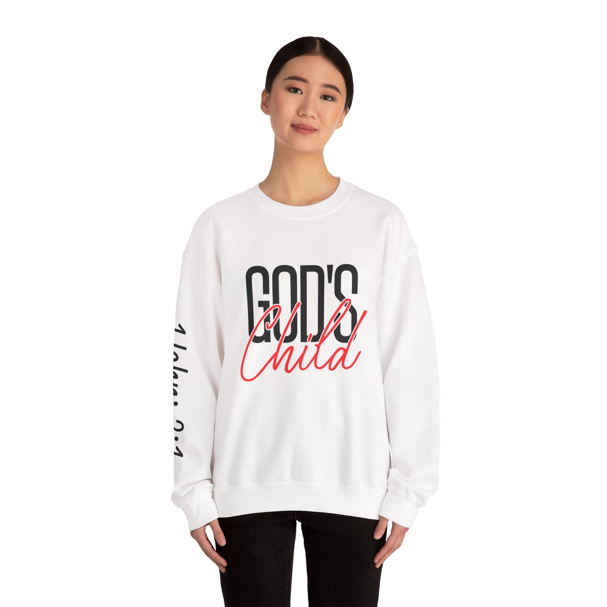God's Wild Child Crewneck Sweatshirt — Christian Faith Graphic Pullover