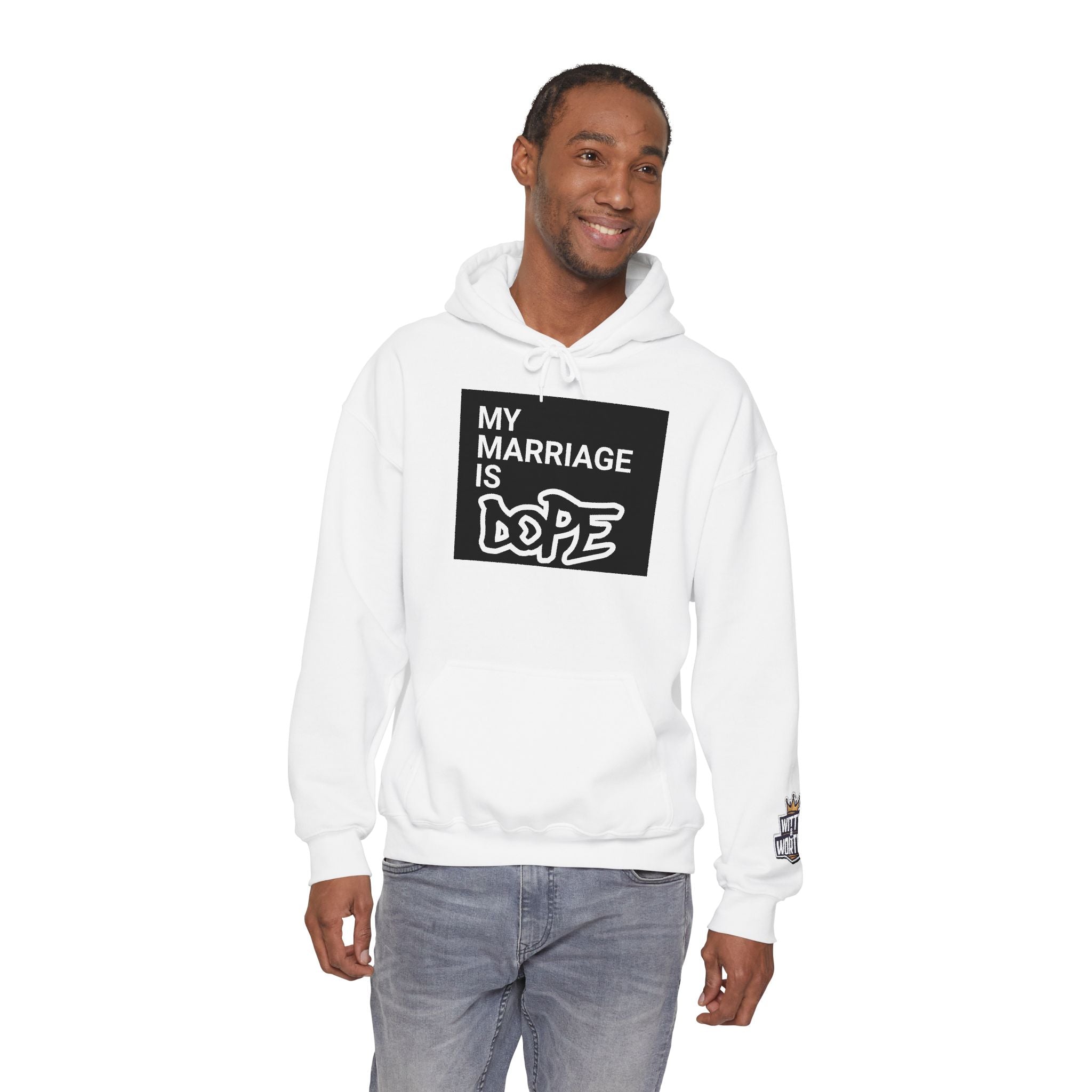 My Marriage Is Dope Hoodie — Funny Couples Graphic Pullover