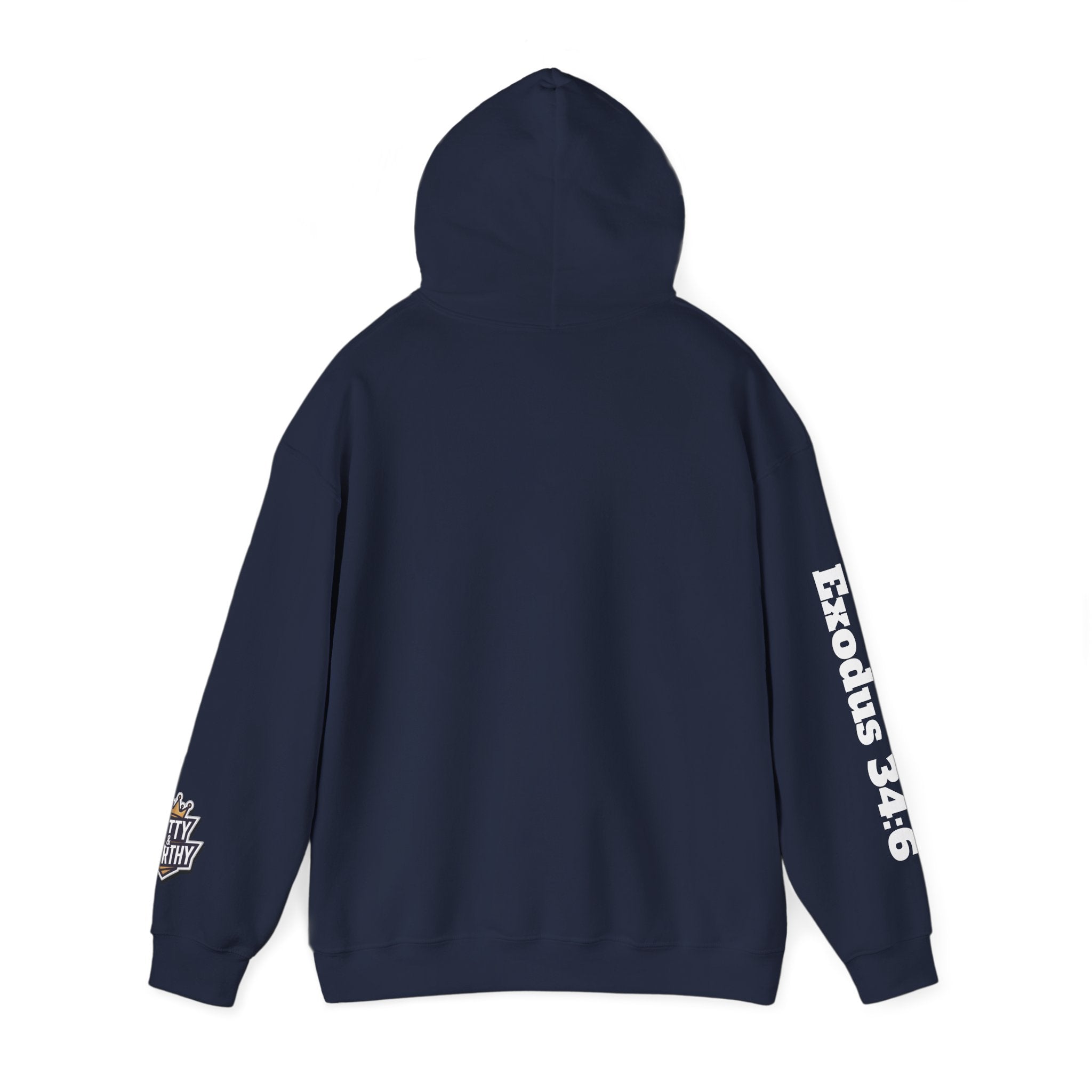 Hoodie — "God Is Good" Marble Script Pullover