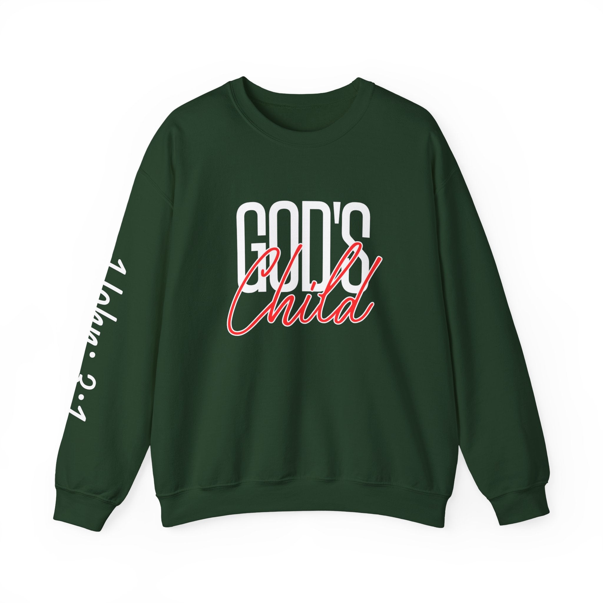 God's Wild Child Crewneck Sweatshirt — Christian Faith Graphic Pullover