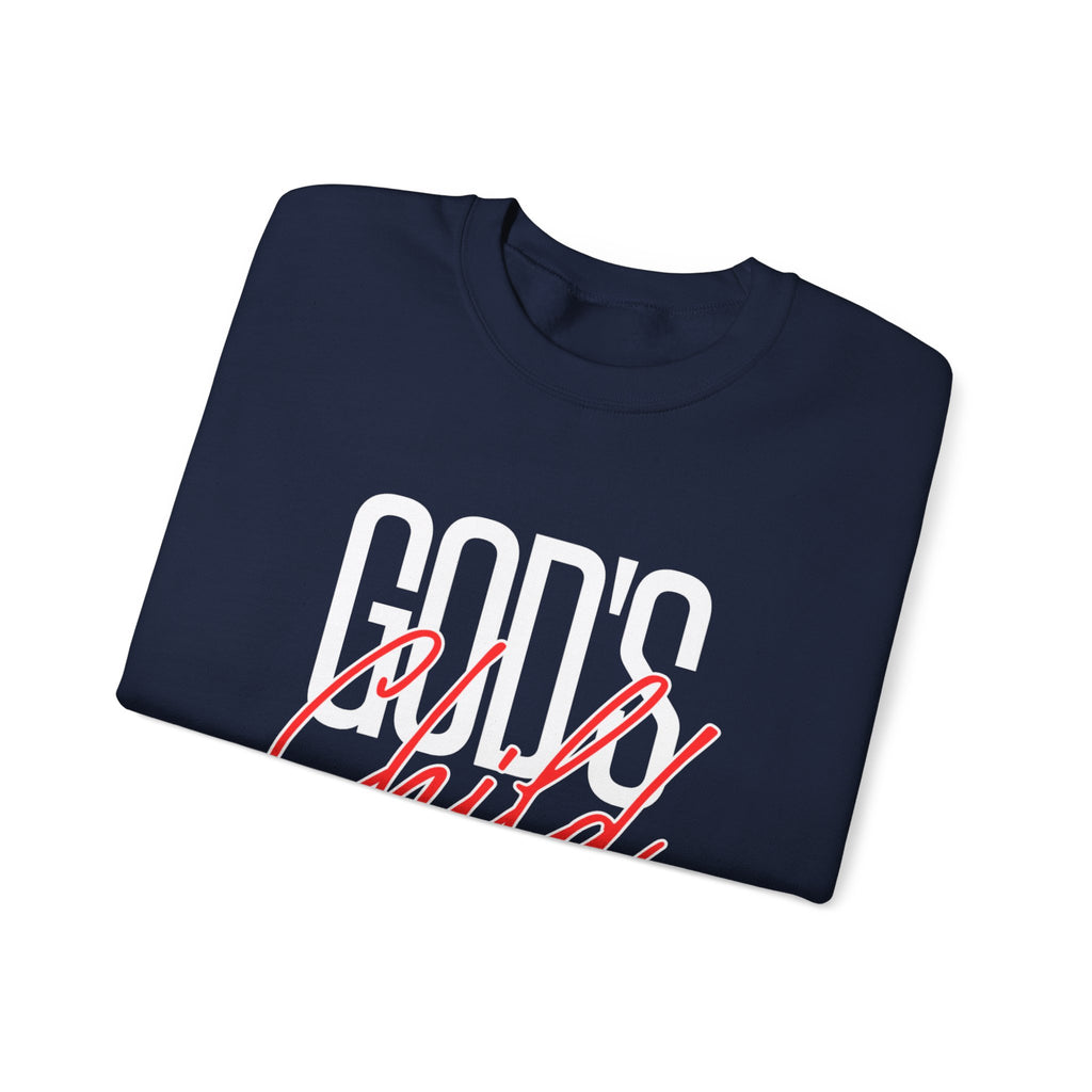 God's Wild Child Crewneck Sweatshirt — Christian Faith Graphic Pullover