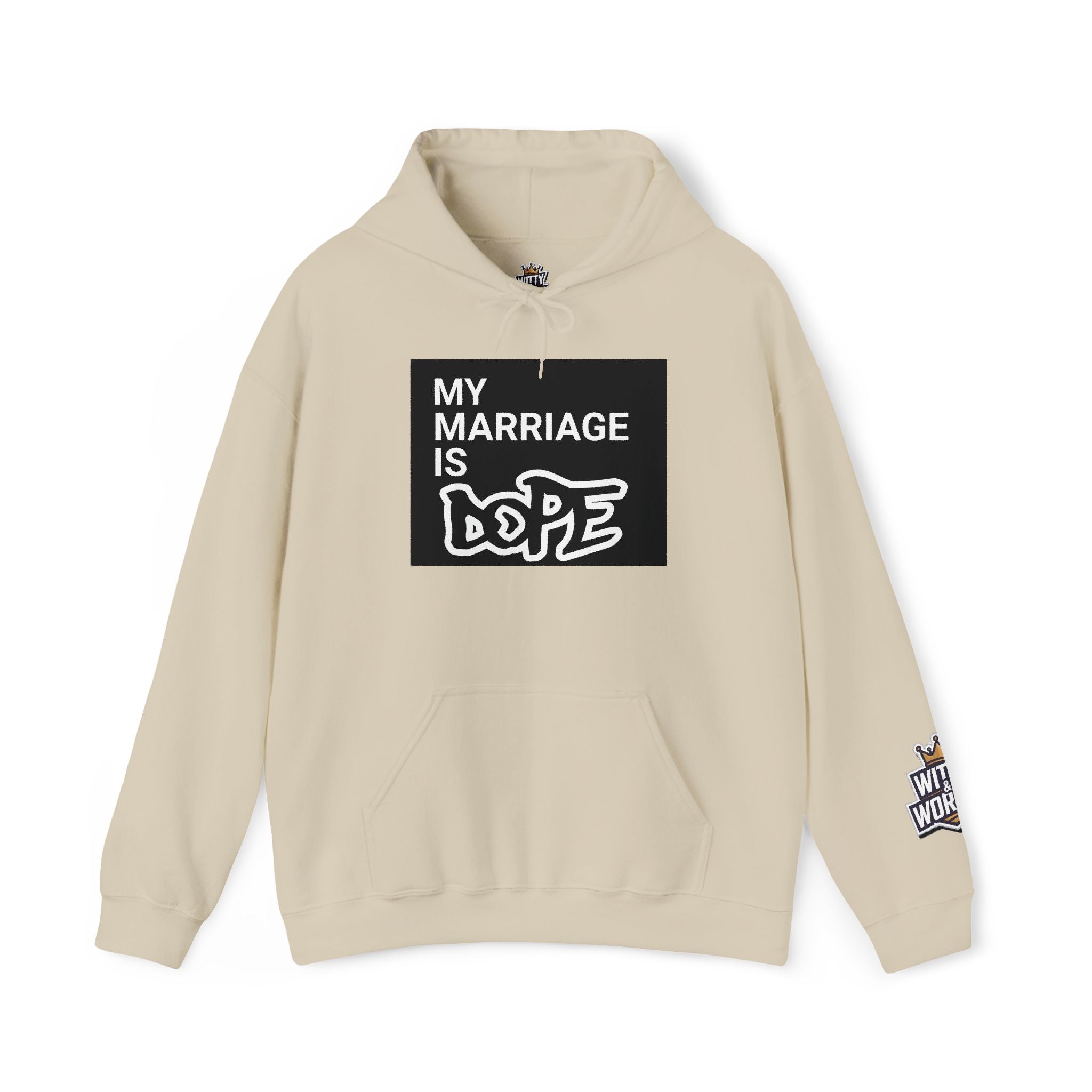 My Marriage Is Dope Hoodie — Funny Couples Graphic Pullover