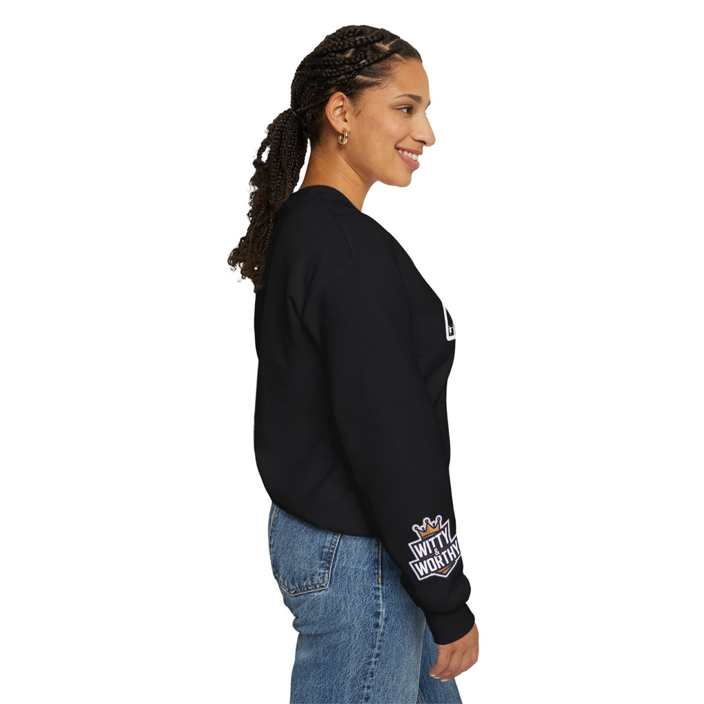 Crewneck Sweatshirt — 'Redeemed' Isaiah 43:1 Christian Faith Graphic