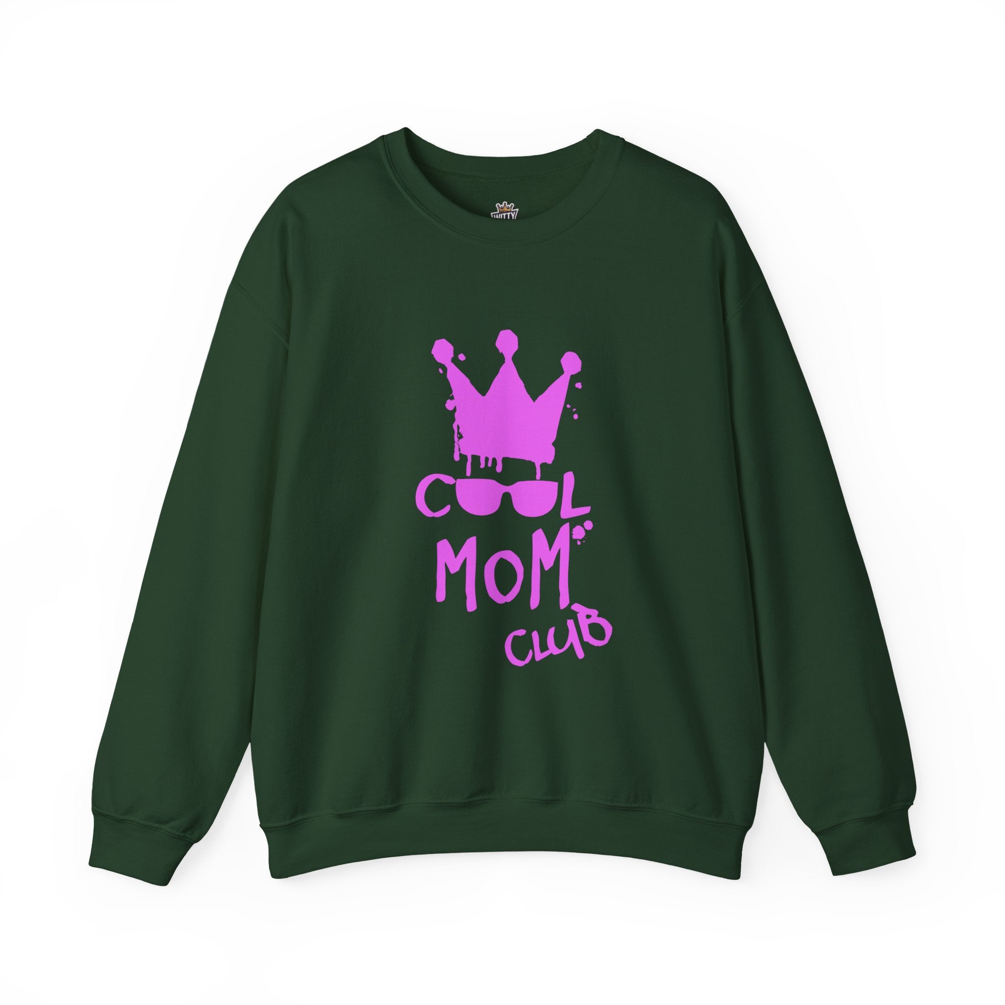 Cool Mom Club Sweatshirt — Mothers Crown & Shades Graphic Crewneck
