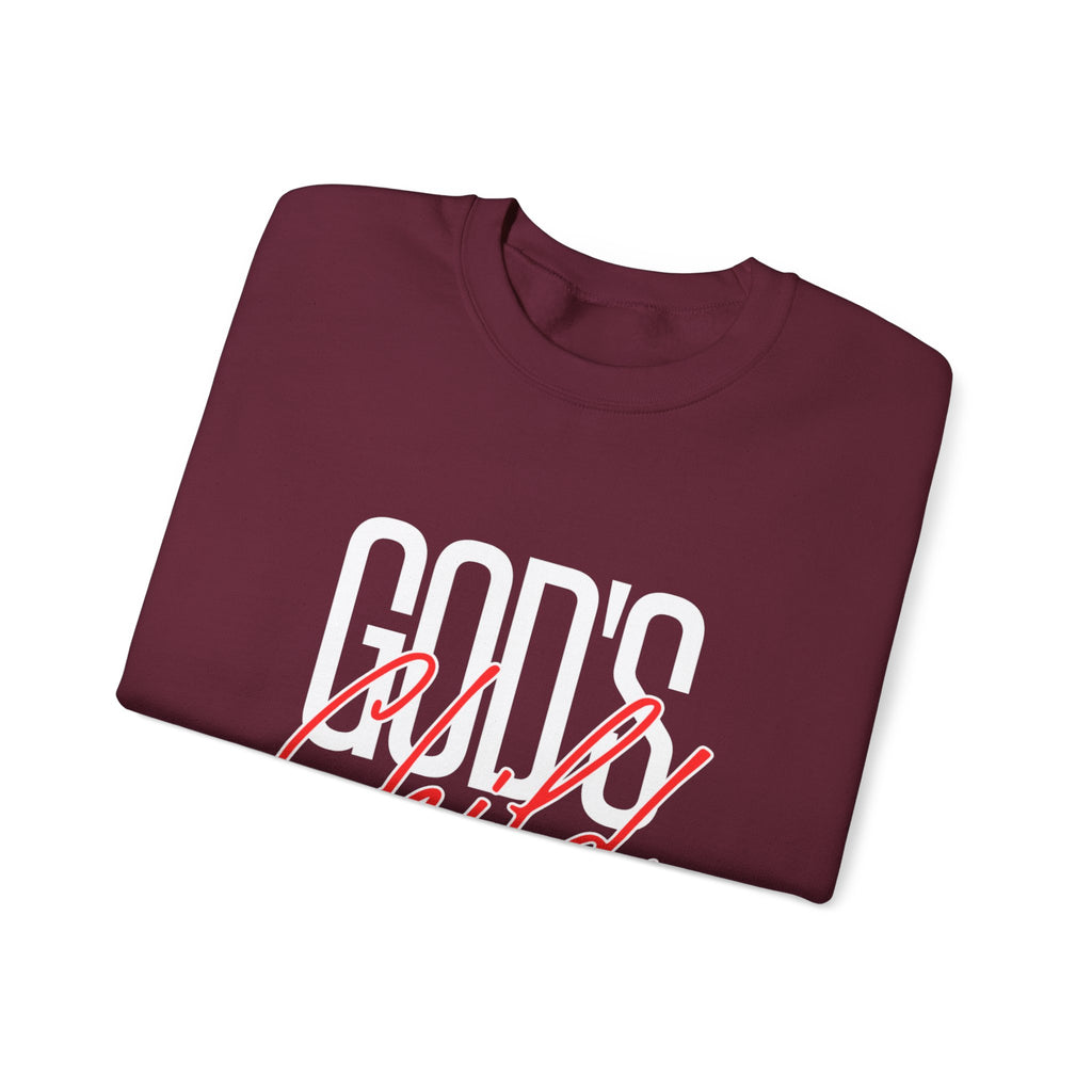 God's Wild Child Crewneck Sweatshirt — Christian Faith Graphic Pullover