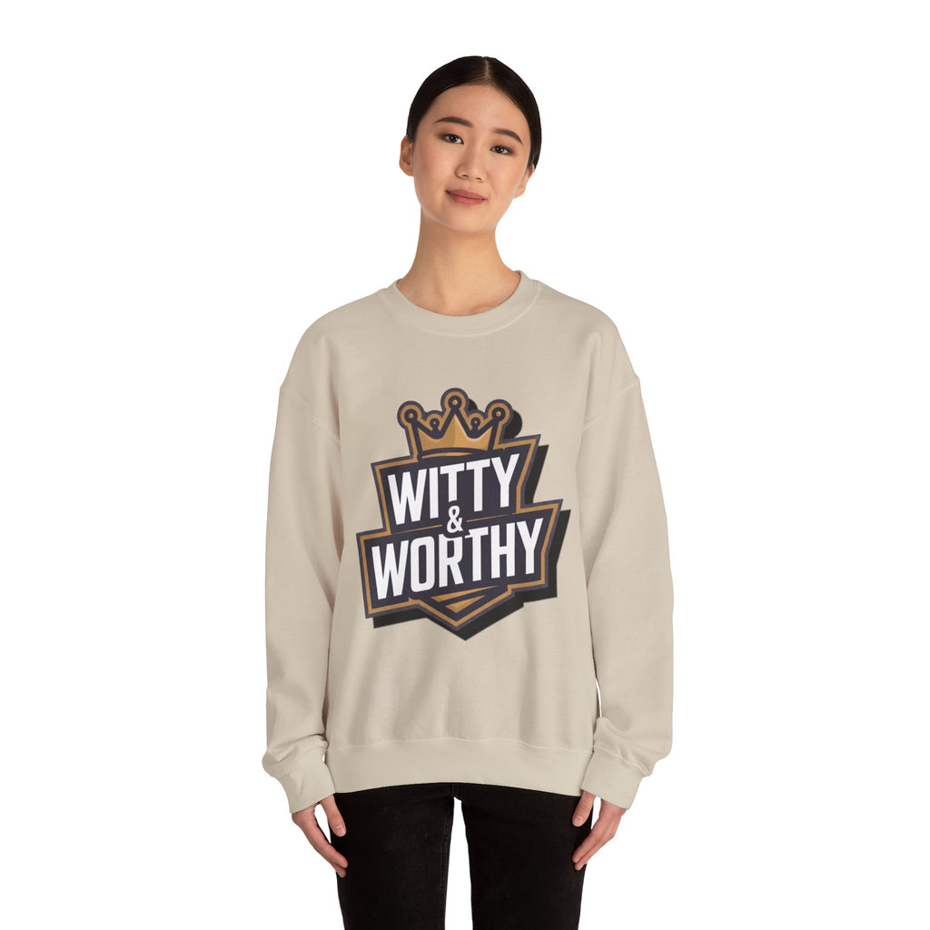 Witty & Worthy Crewneck Sweatshirt — Inspirational "Don't Conform" Christian Graphic Pullover
