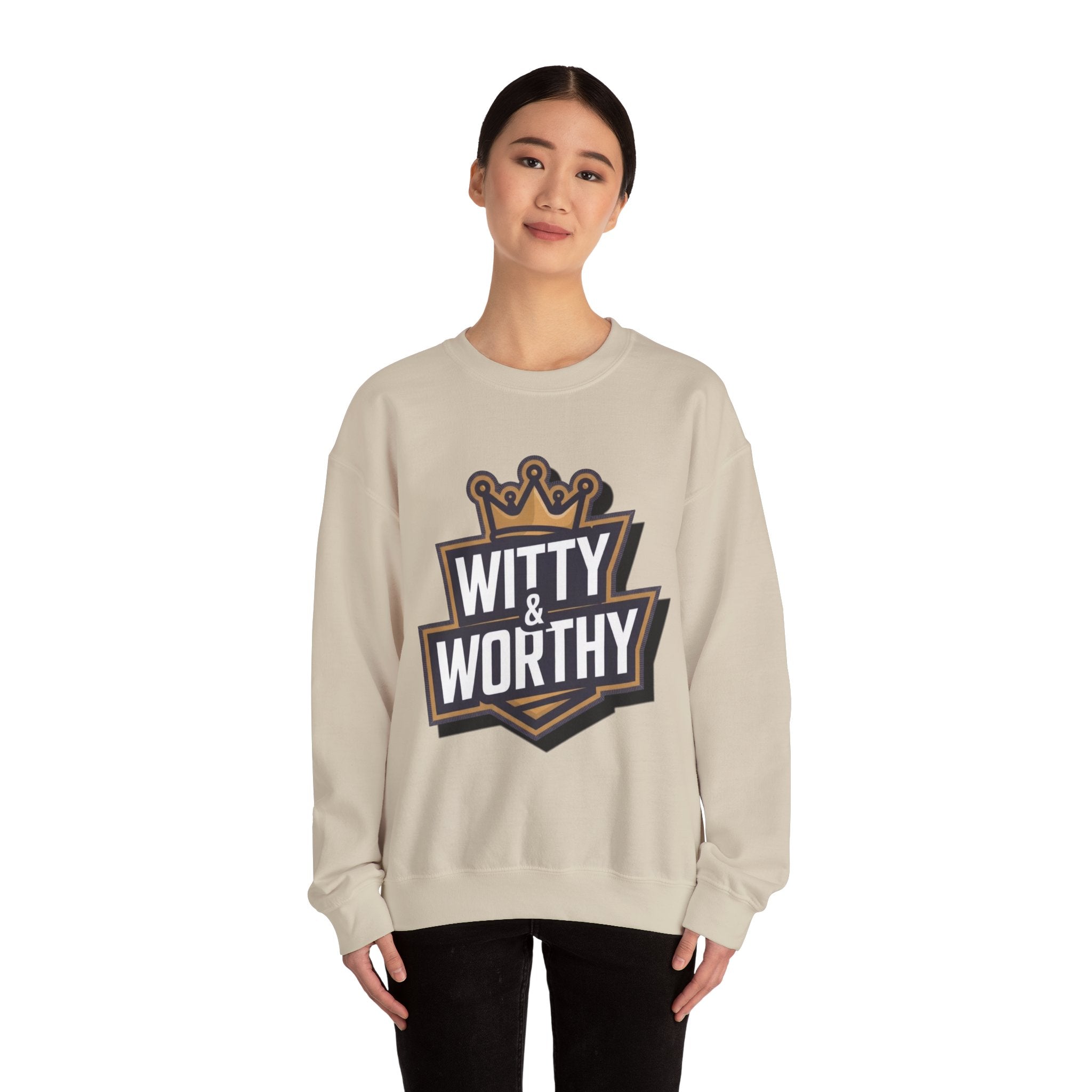 Witty & Worthy Crewneck Sweatshirt — Inspirational "Don't Conform" Christian Graphic Pullover