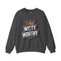 Witty & Worthy Crewneck Sweatshirt — Inspirational "Don't Conform" Christian Graphic Pullover