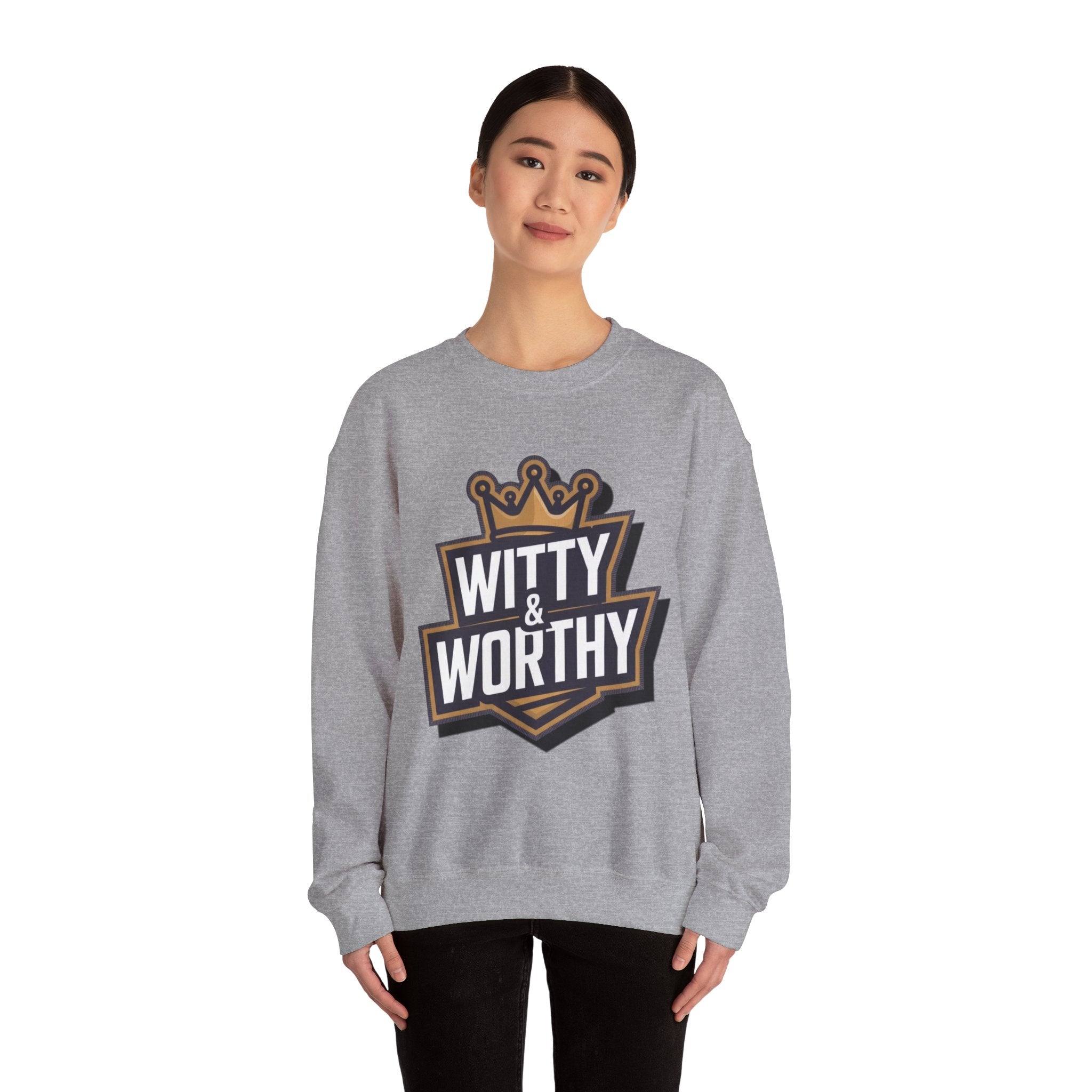 Witty & Worthy Crewneck Sweatshirt — Inspirational "Don't Conform" Christian Graphic Pullover
