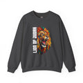 Lion of Judah Crewneck Sweatshirt — Colorful Roaring Lion Faith Graphic