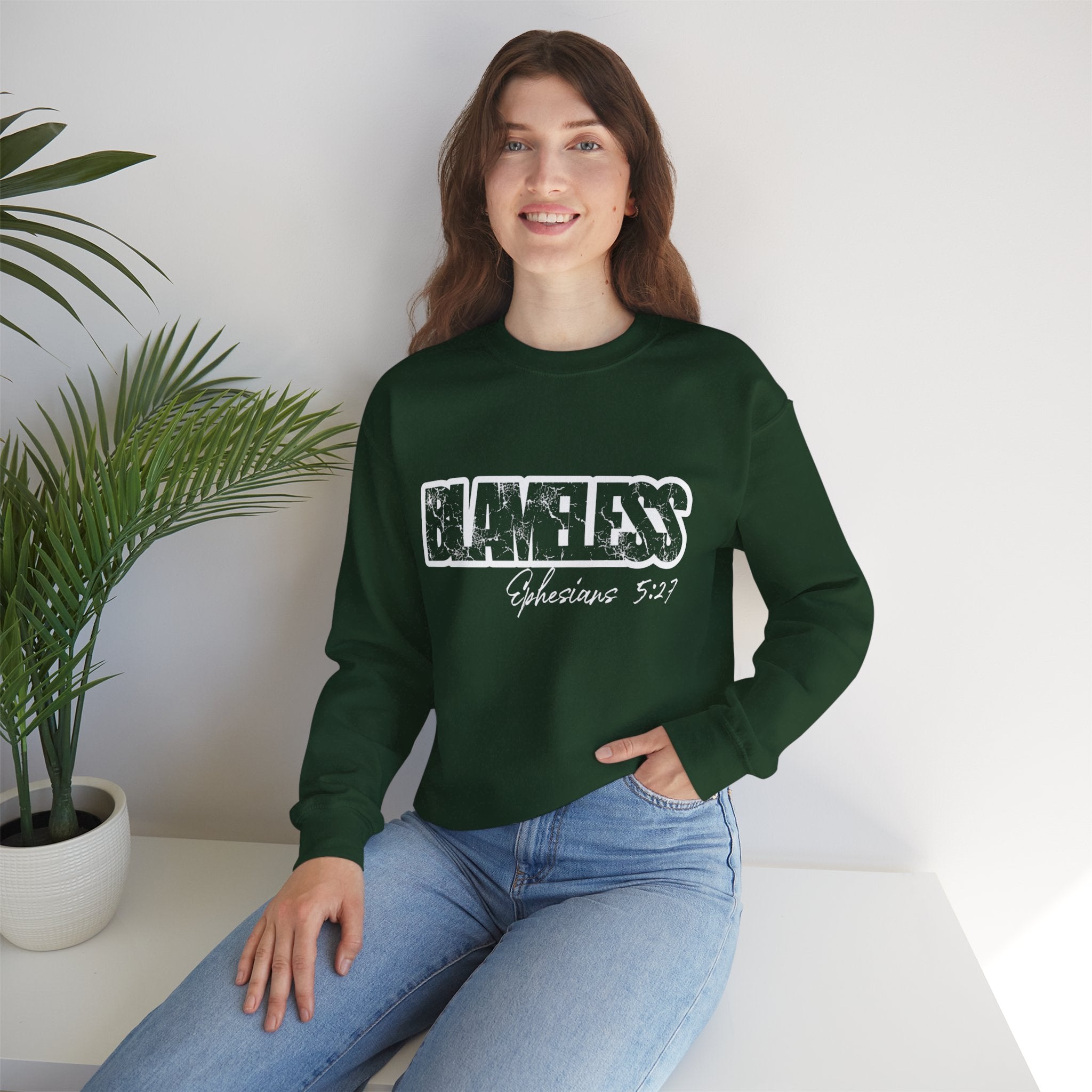 Blameless Crewneck Sweatshirt — Bold Graffiti Logo Pullover