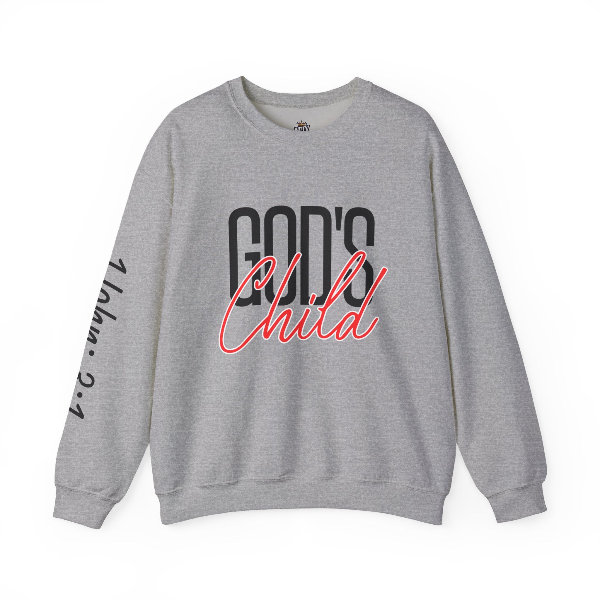 God's Wild Child Crewneck Sweatshirt — Christian Faith Graphic Pullover