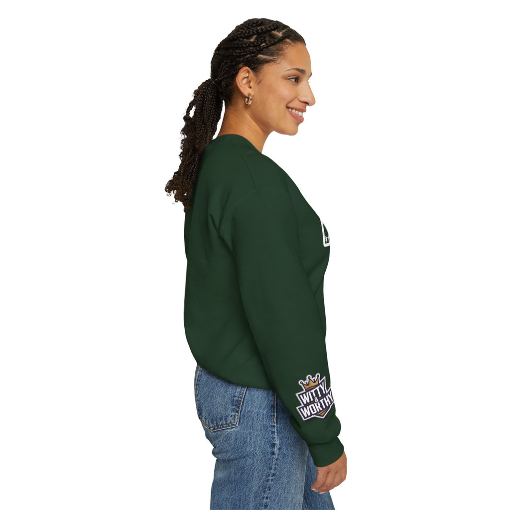 Crewneck Sweatshirt — 'Redeemed' Isaiah 43:1 Christian Faith Graphic