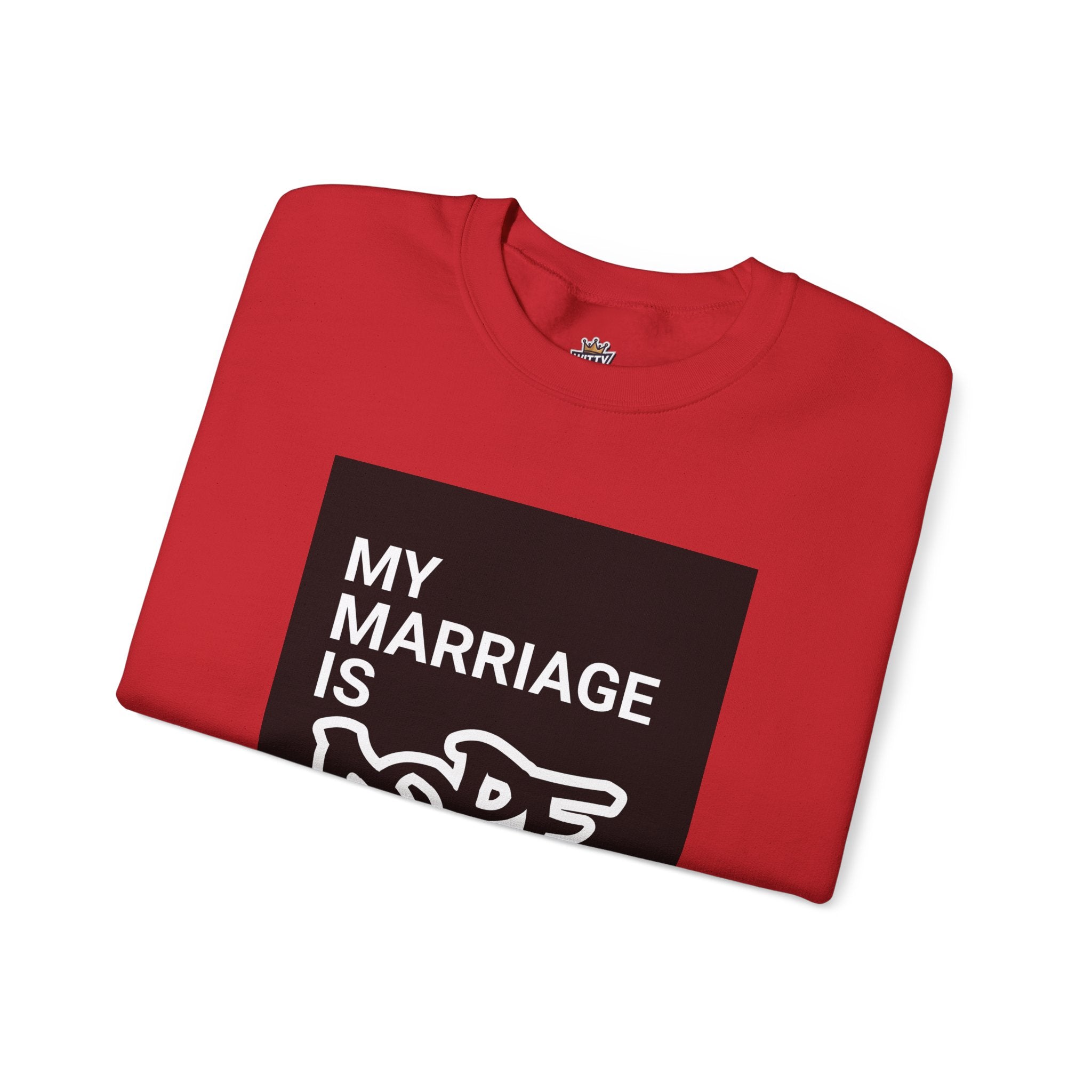 "My Marriage Is Dope" Crewneck Sweatshirt — Funny Couples Graphic Sweatshirt