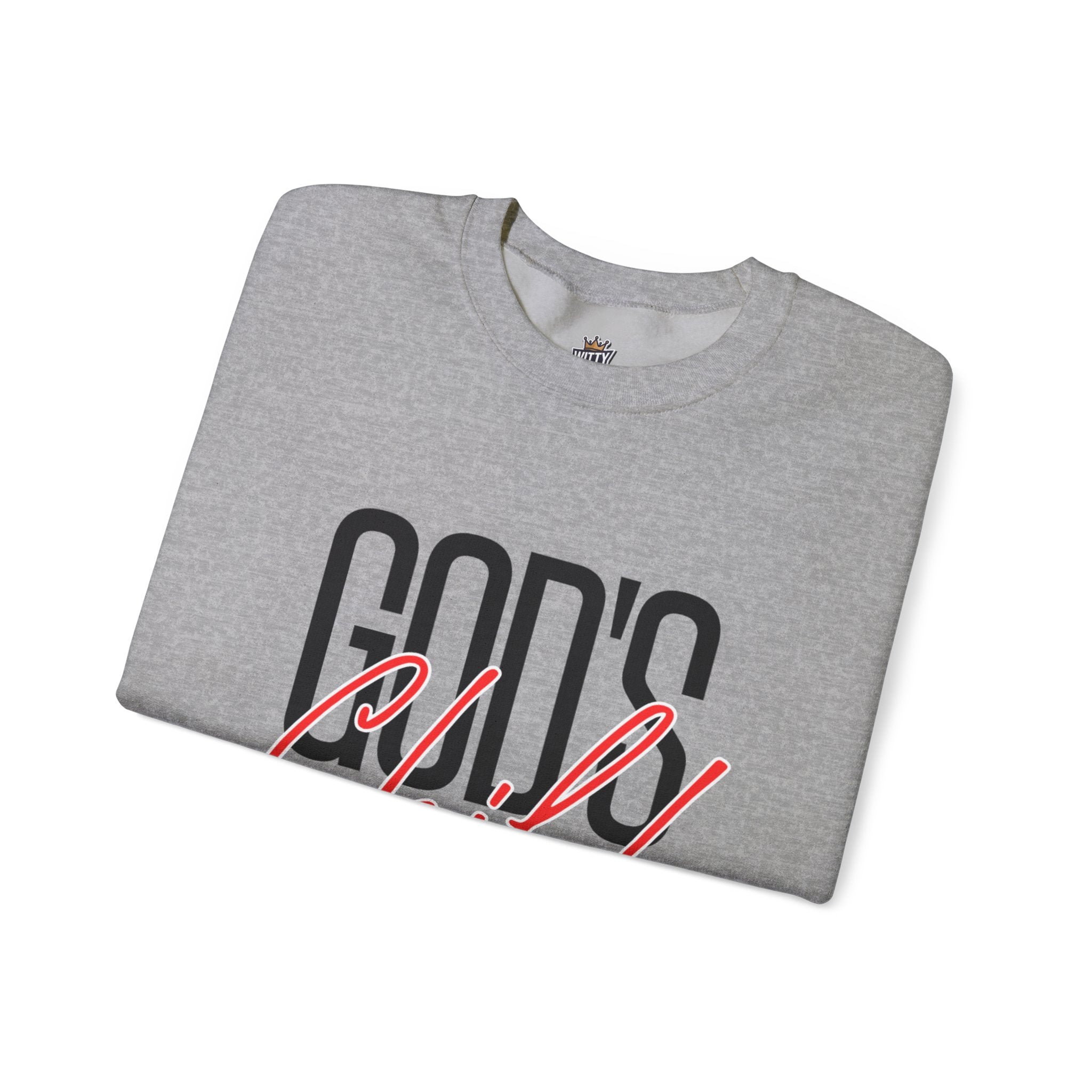 God's Wild Child Crewneck Sweatshirt — Christian Faith Graphic Pullover