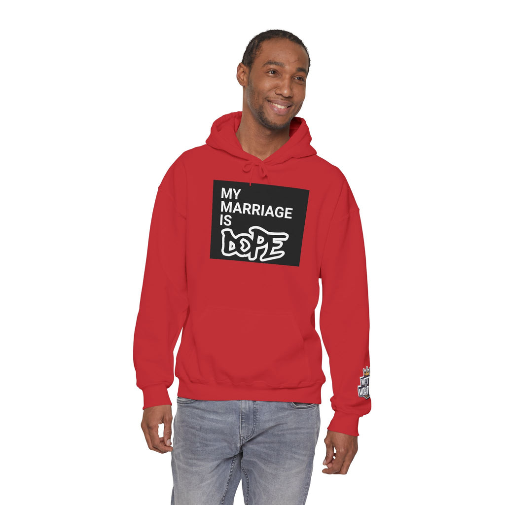 My Marriage Is Dope Hoodie — Funny Couples Graphic Pullover