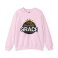 Grace Crown Sweatshirt — 'Only by His Grace' Christian Crewneck