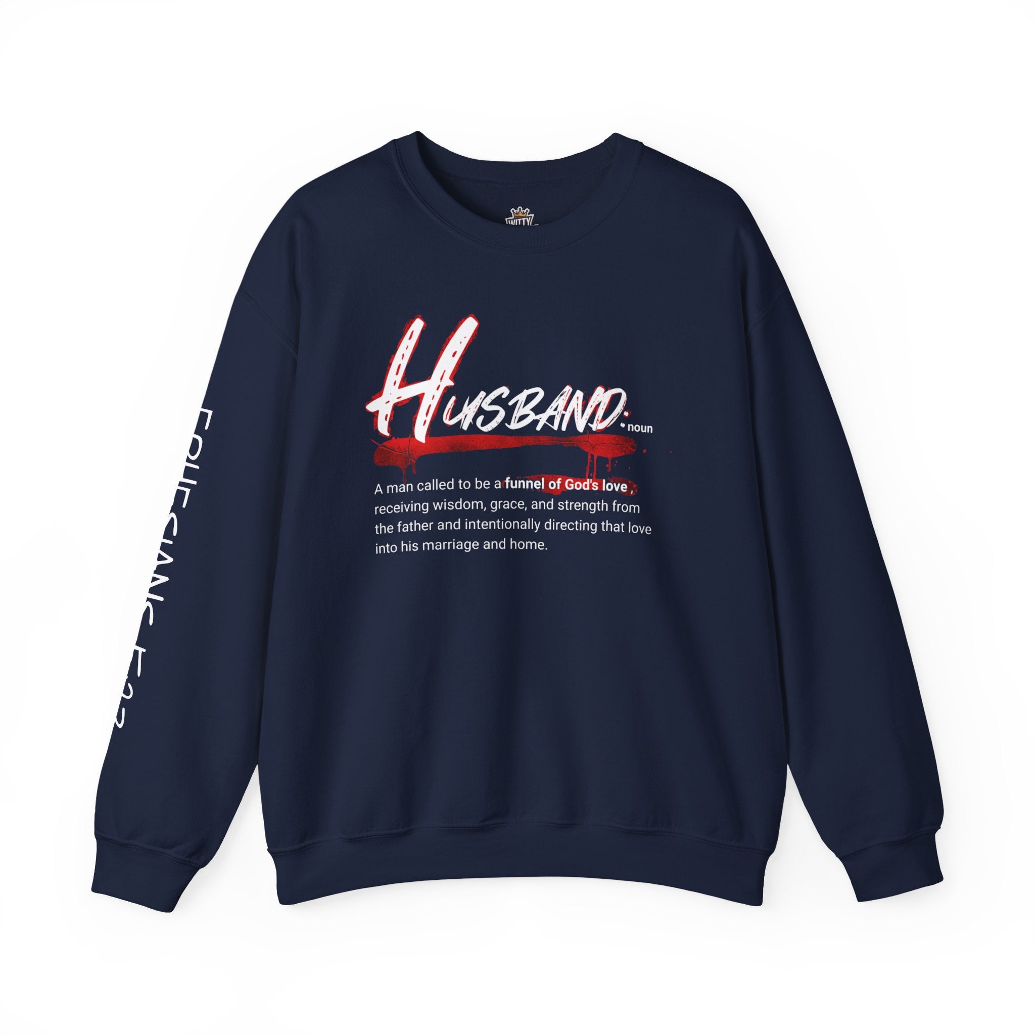 Husband Definition Crewneck Sweatshirt — Christian Marriage Gift