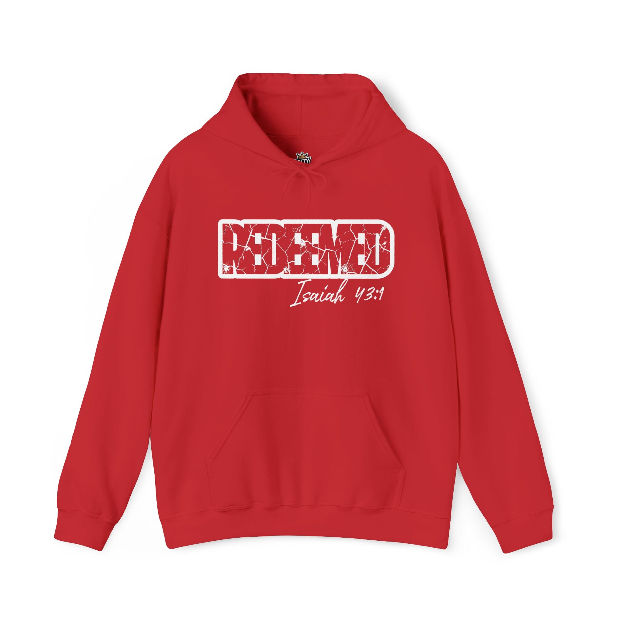 Redeemed Hoodie - Isaiah 43:1 Christian Faith Pullover