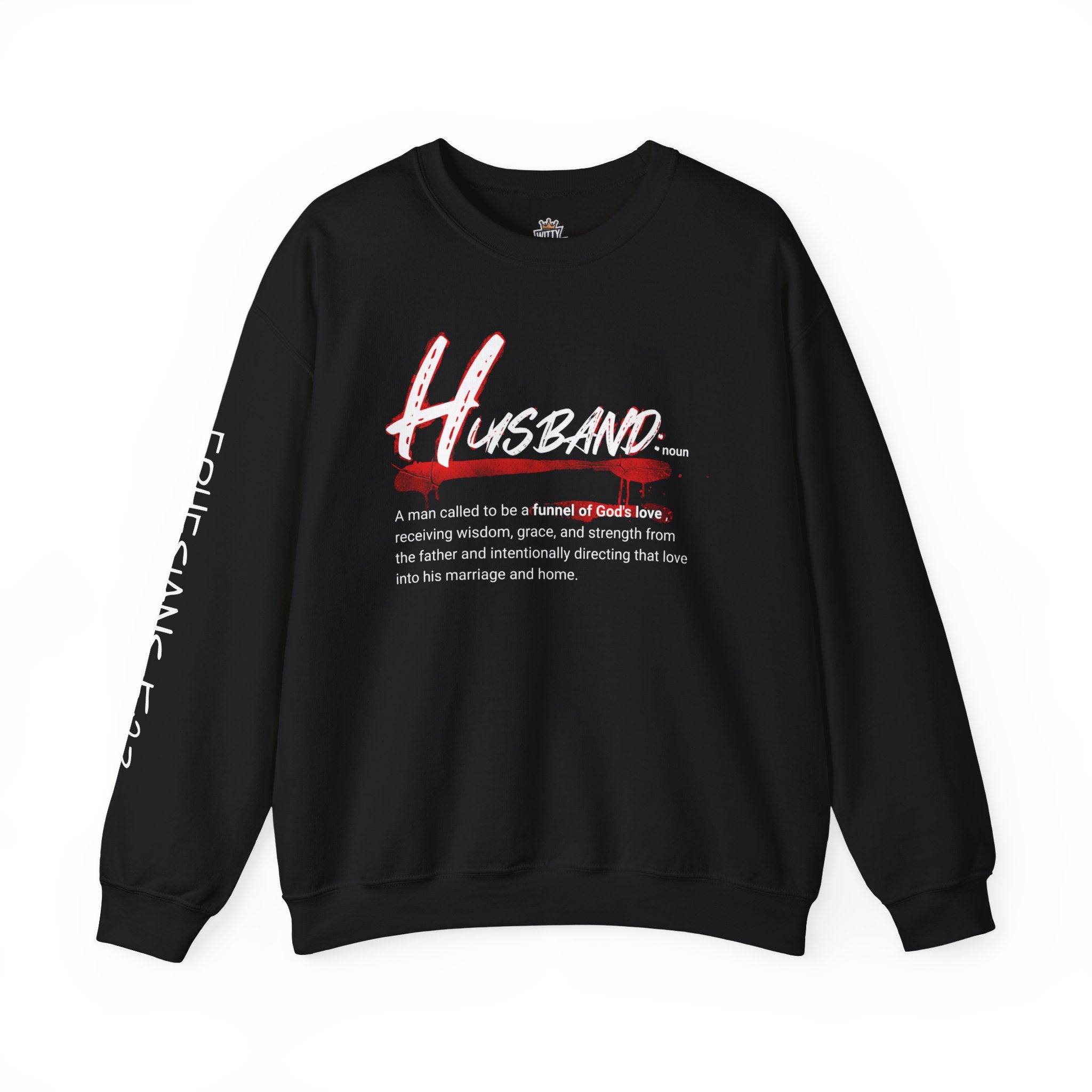 Husband Definition Crewneck Sweatshirt — Christian Marriage Gift