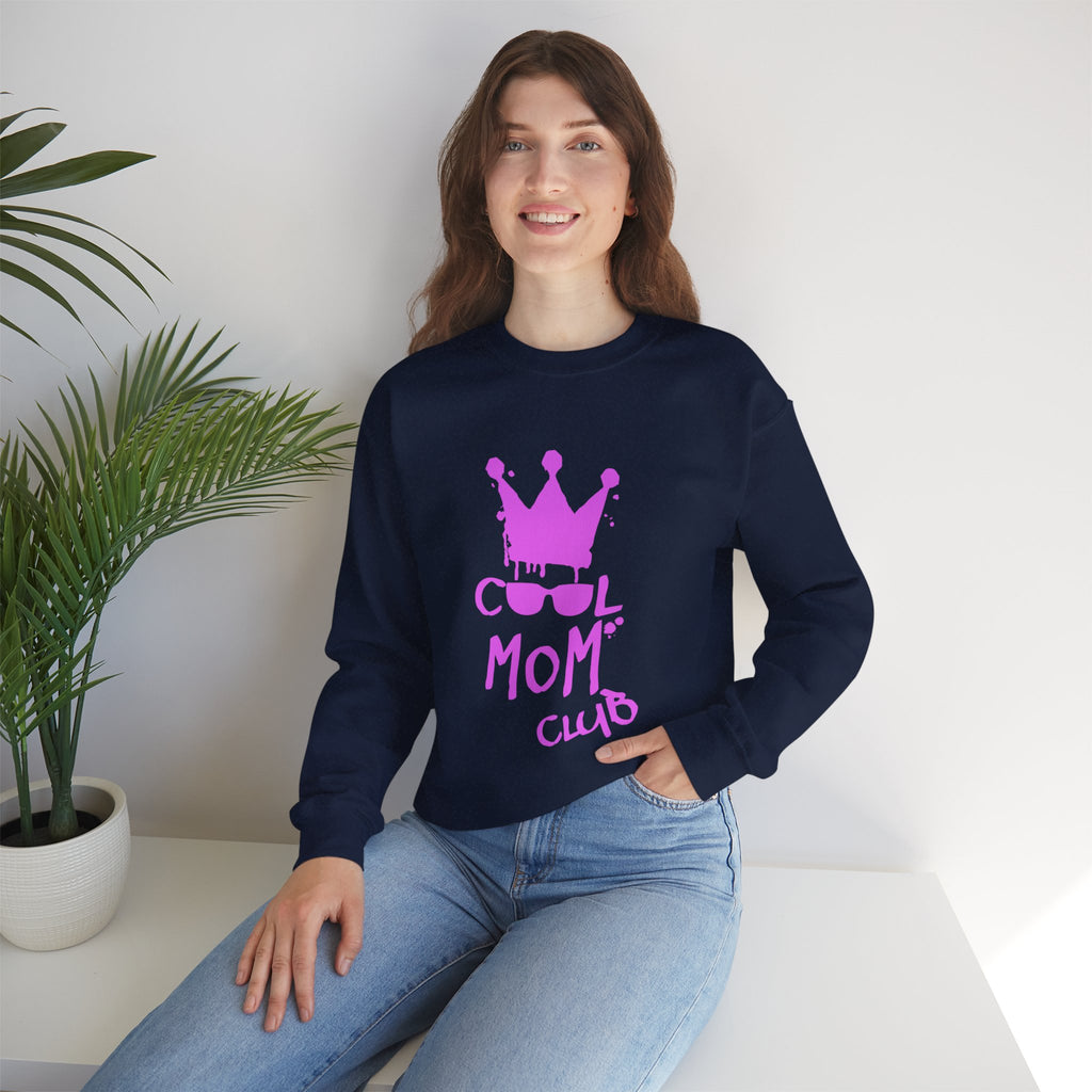 Cool Mom Club Sweatshirt — Mothers Crown & Shades Graphic Crewneck