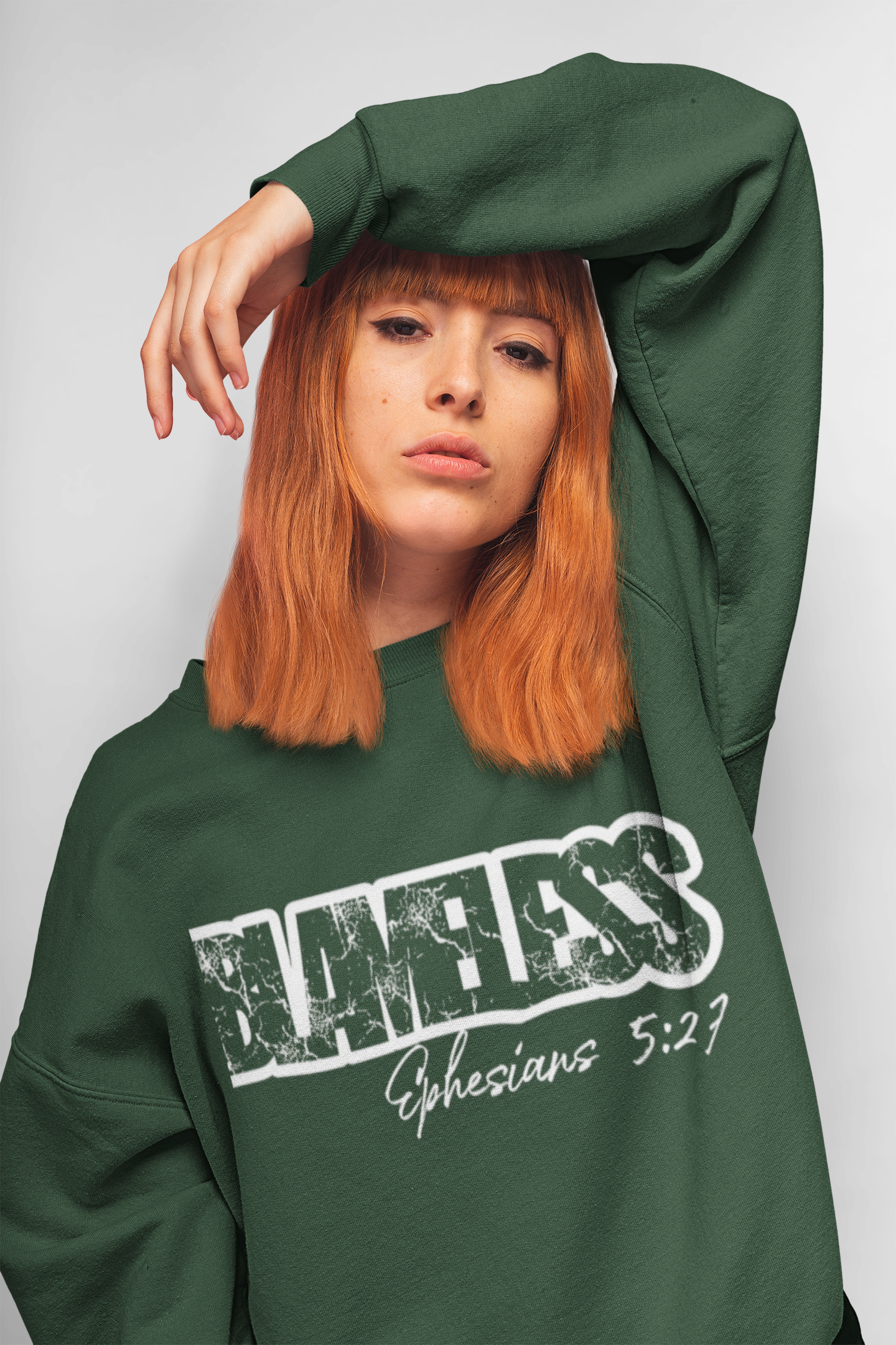 Blameless Crewneck Sweatshirt — Bold Graffiti Logo Pullover